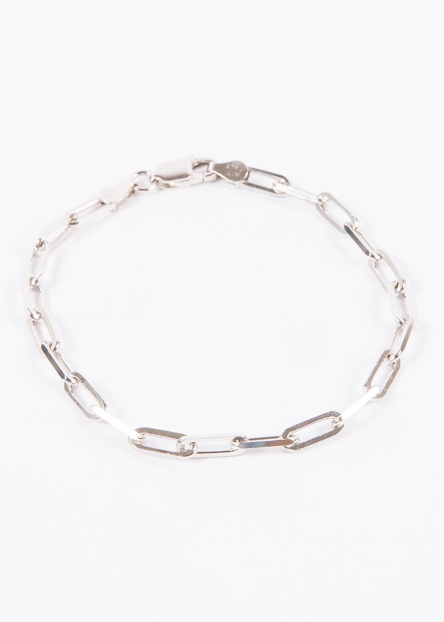 Pulsera SS Paperclip Chain Bracelet Silver