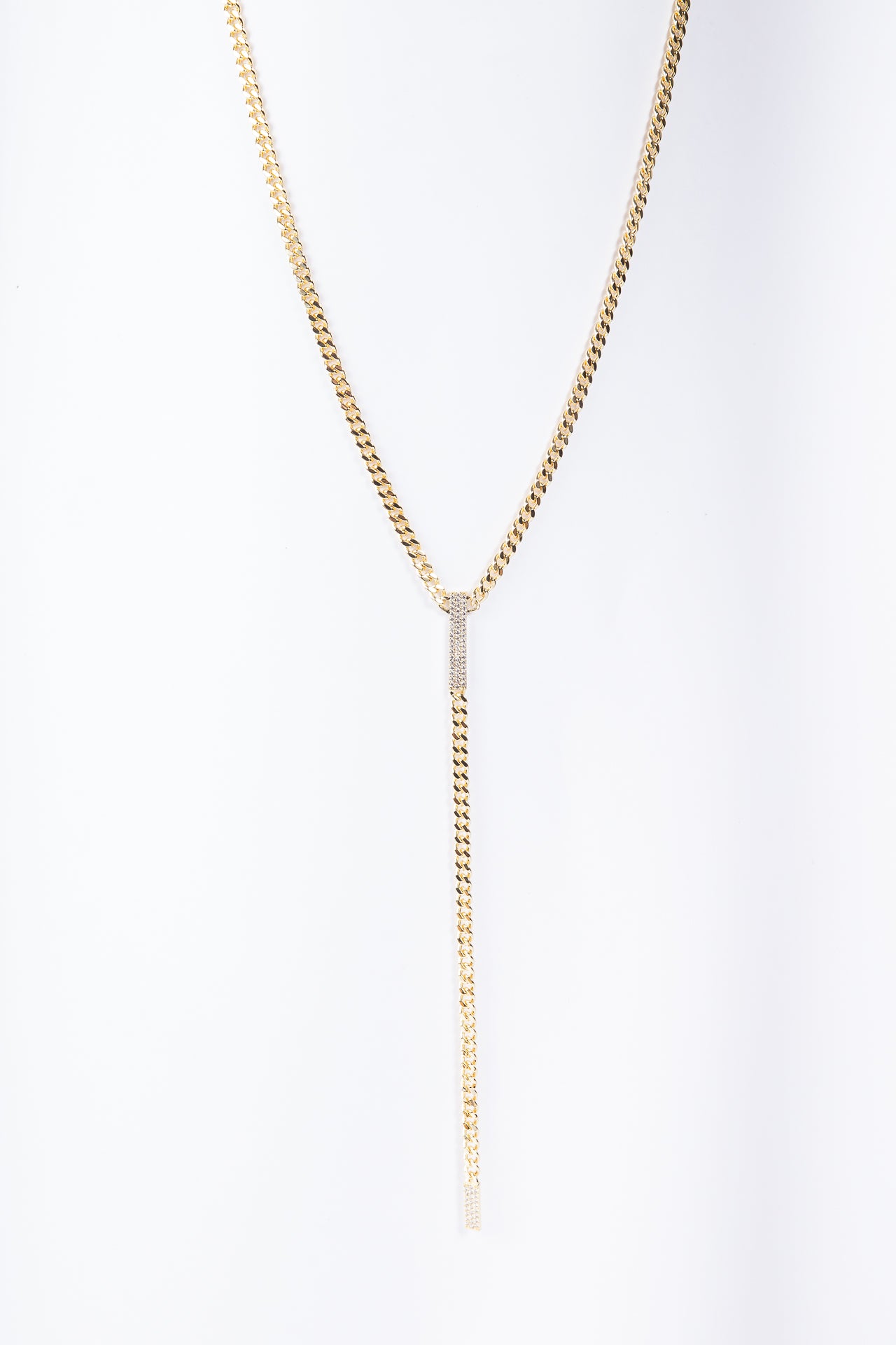 Collar Cuban Chain Square Tie