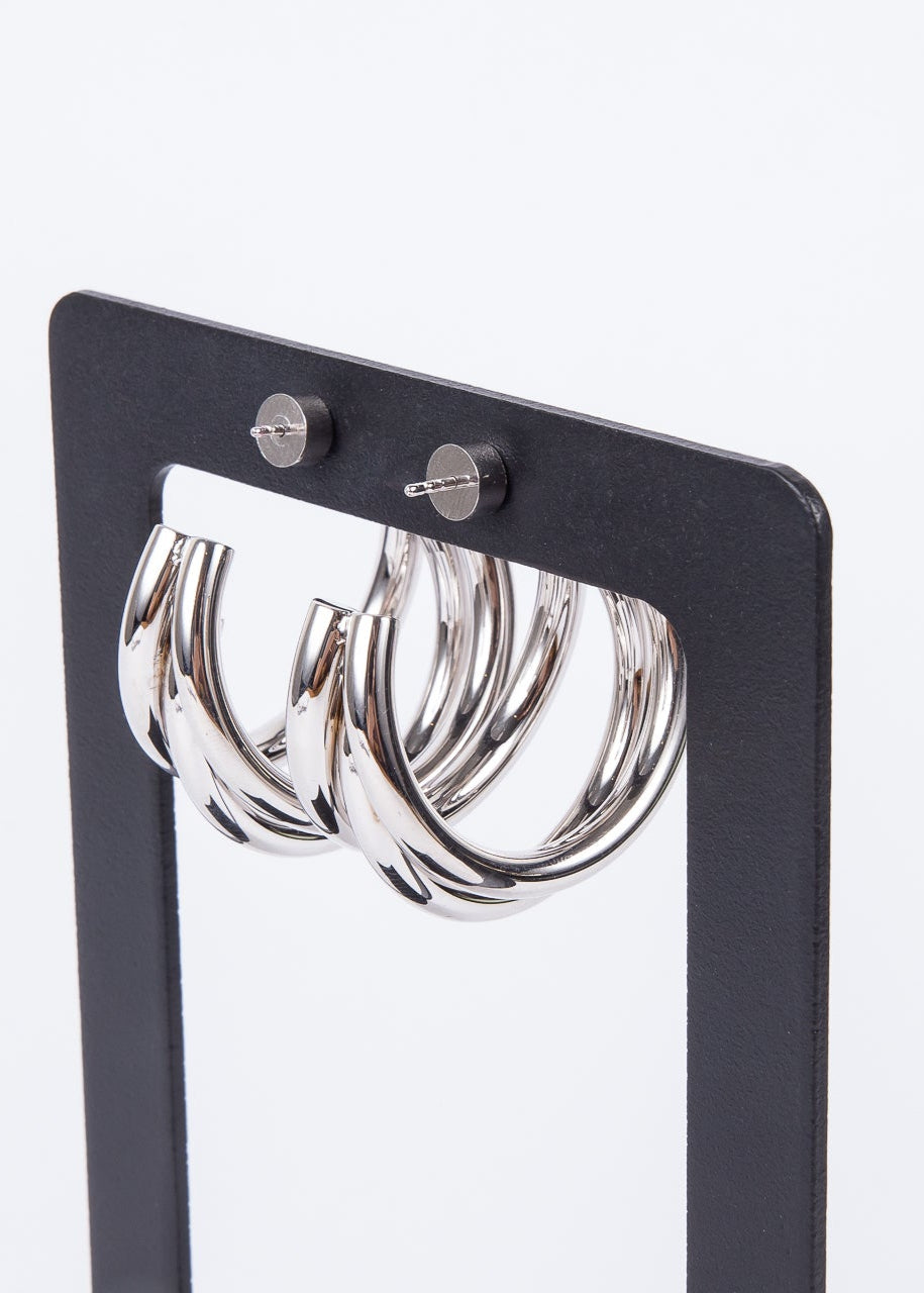Aro XLTate Hoop Silver