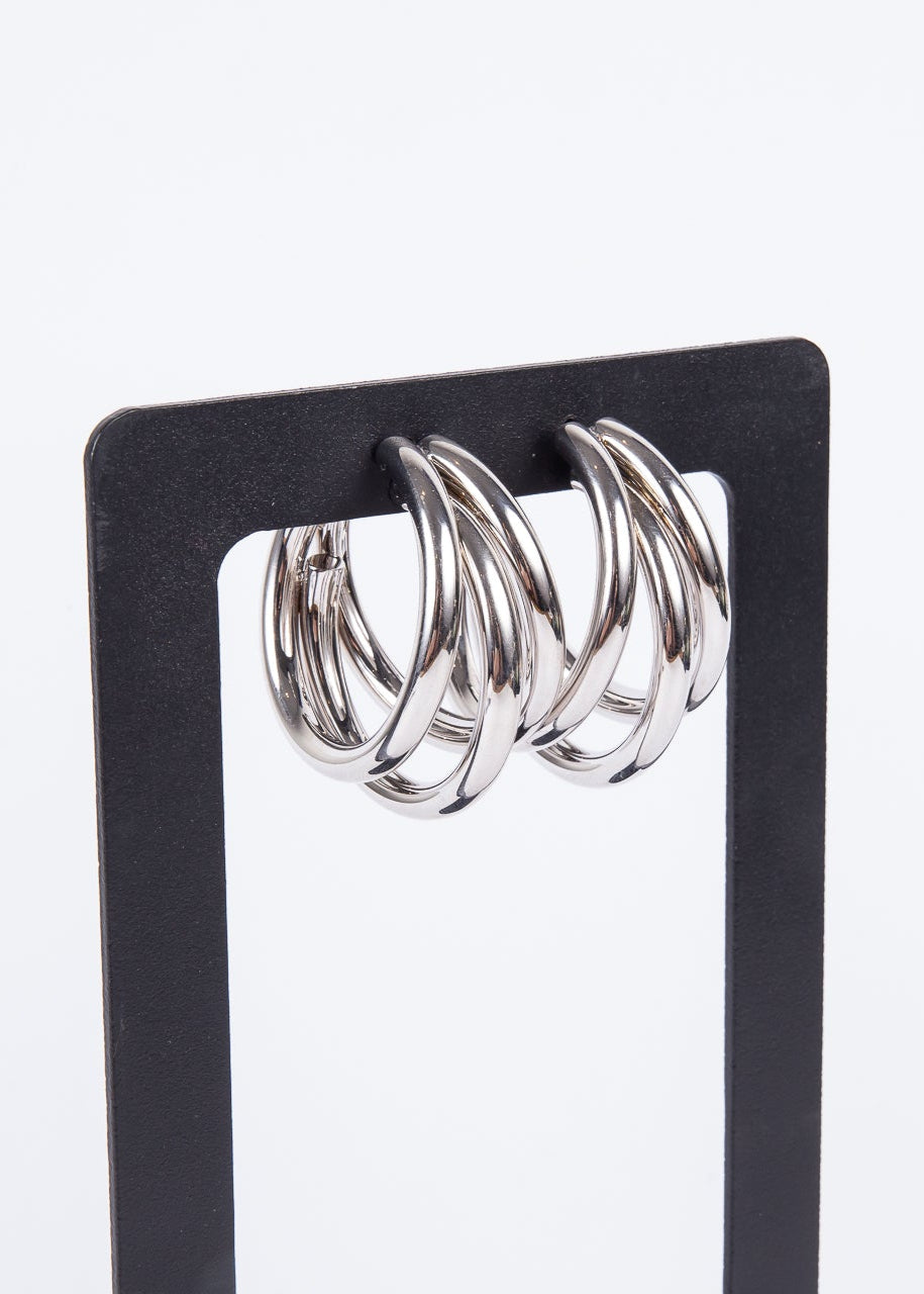 Aro XLTate Hoop Silver