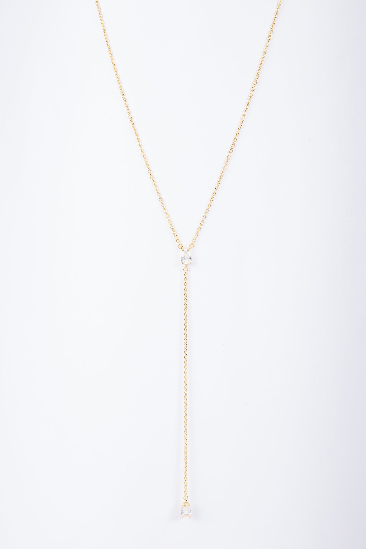 Collar Y Teardrop Choker Gold