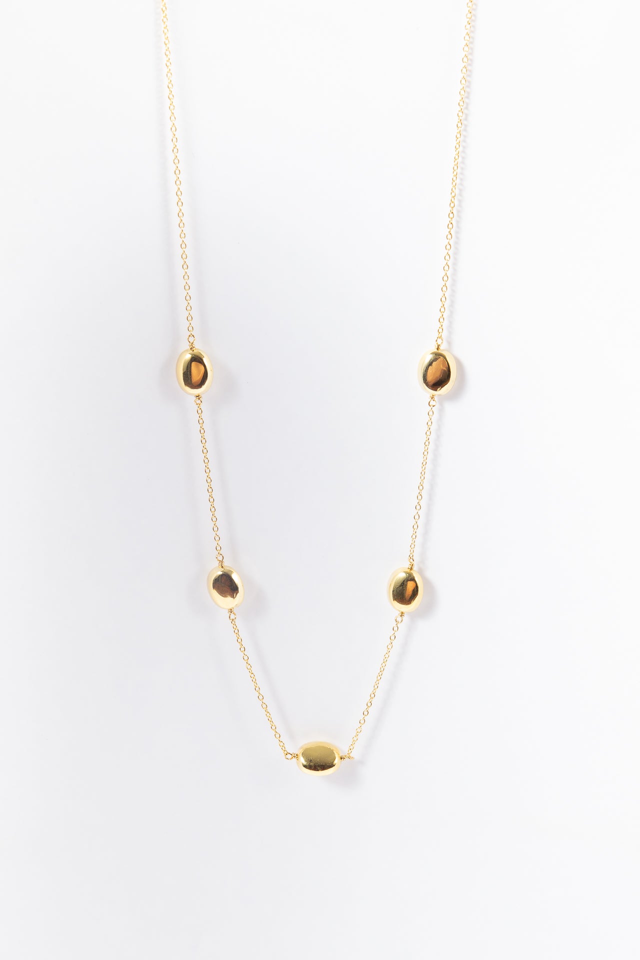 Collar 5 beans Choker Gold