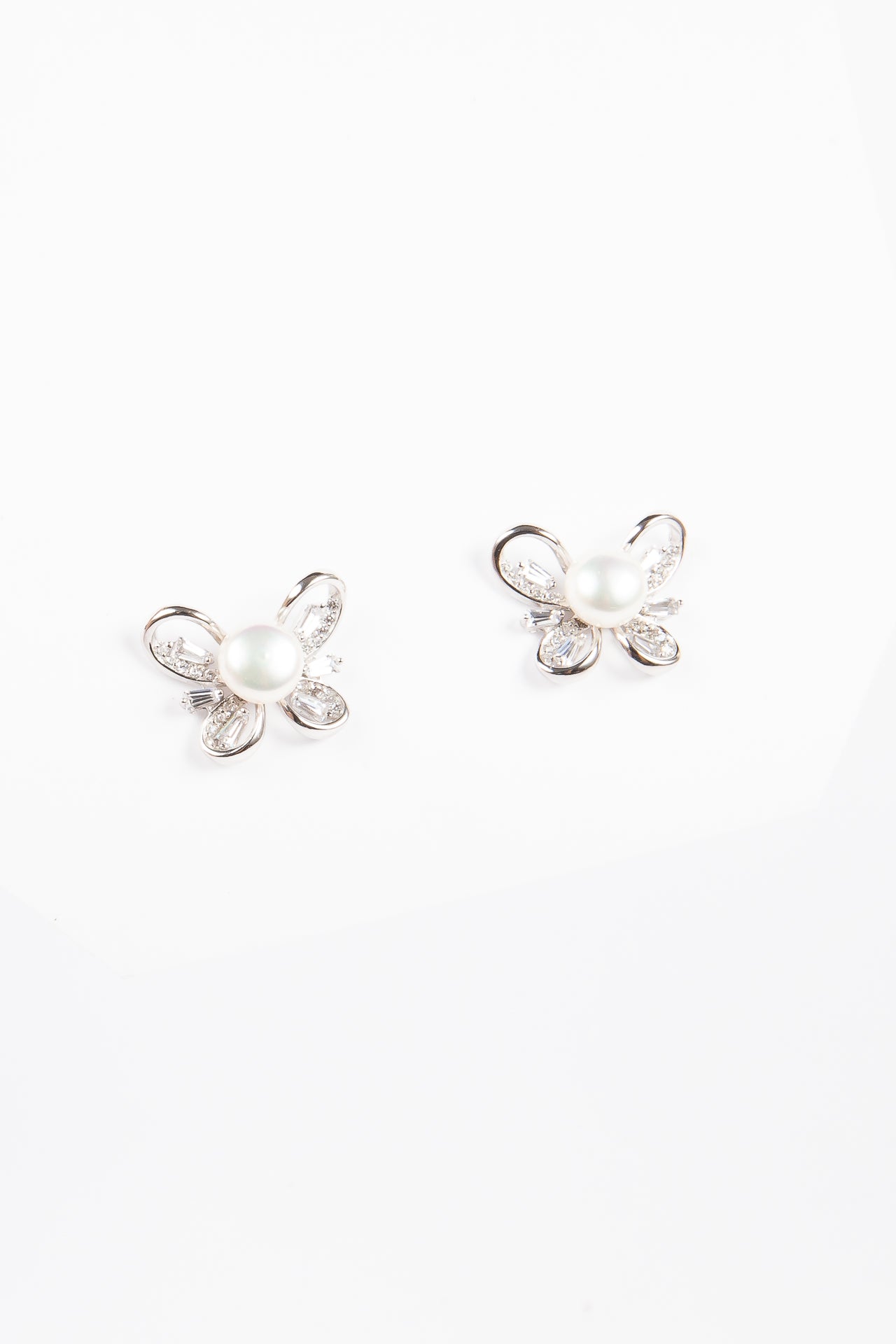 Aro Bagui Bag Butterfly Pearl Silver