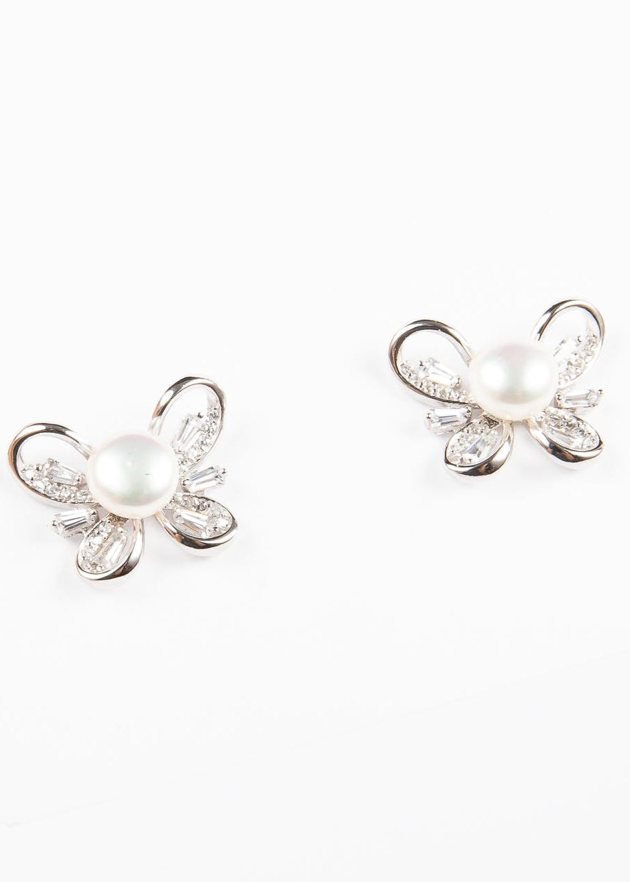 Aro Bagui Bag Butterfly Pearl Silver