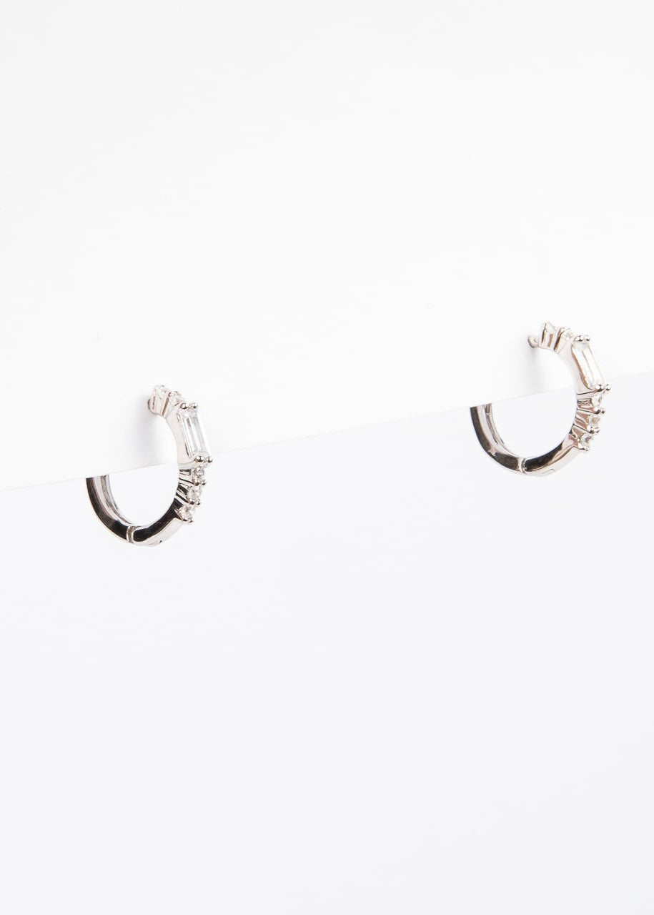 Aro Baby Bagui & CZ Hoop Silver