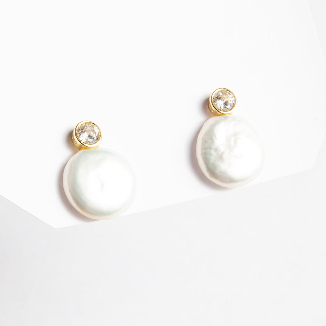 Aro Coin Pearl & CZ