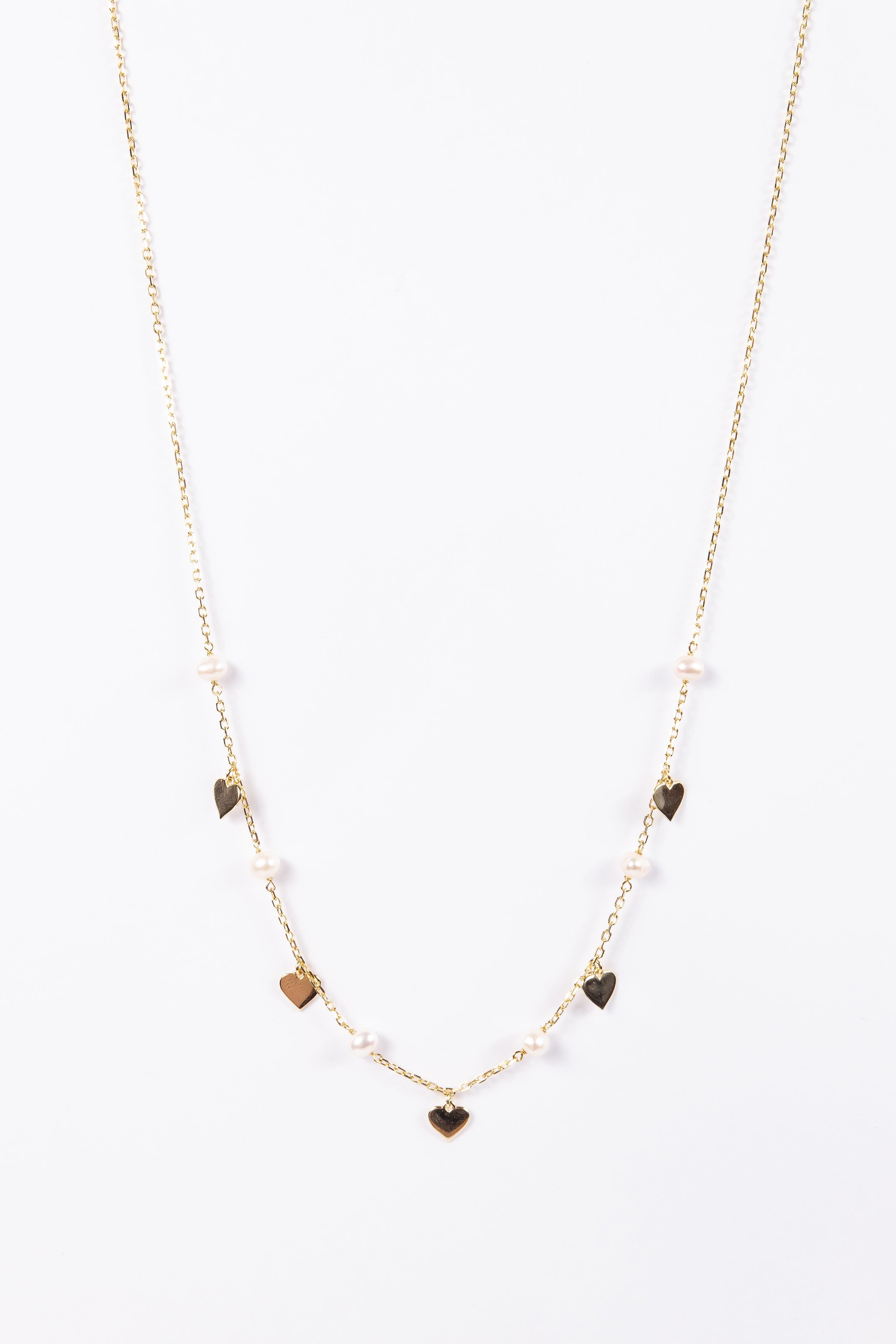 Collar Baby Pearts & Golden Hearts Choker