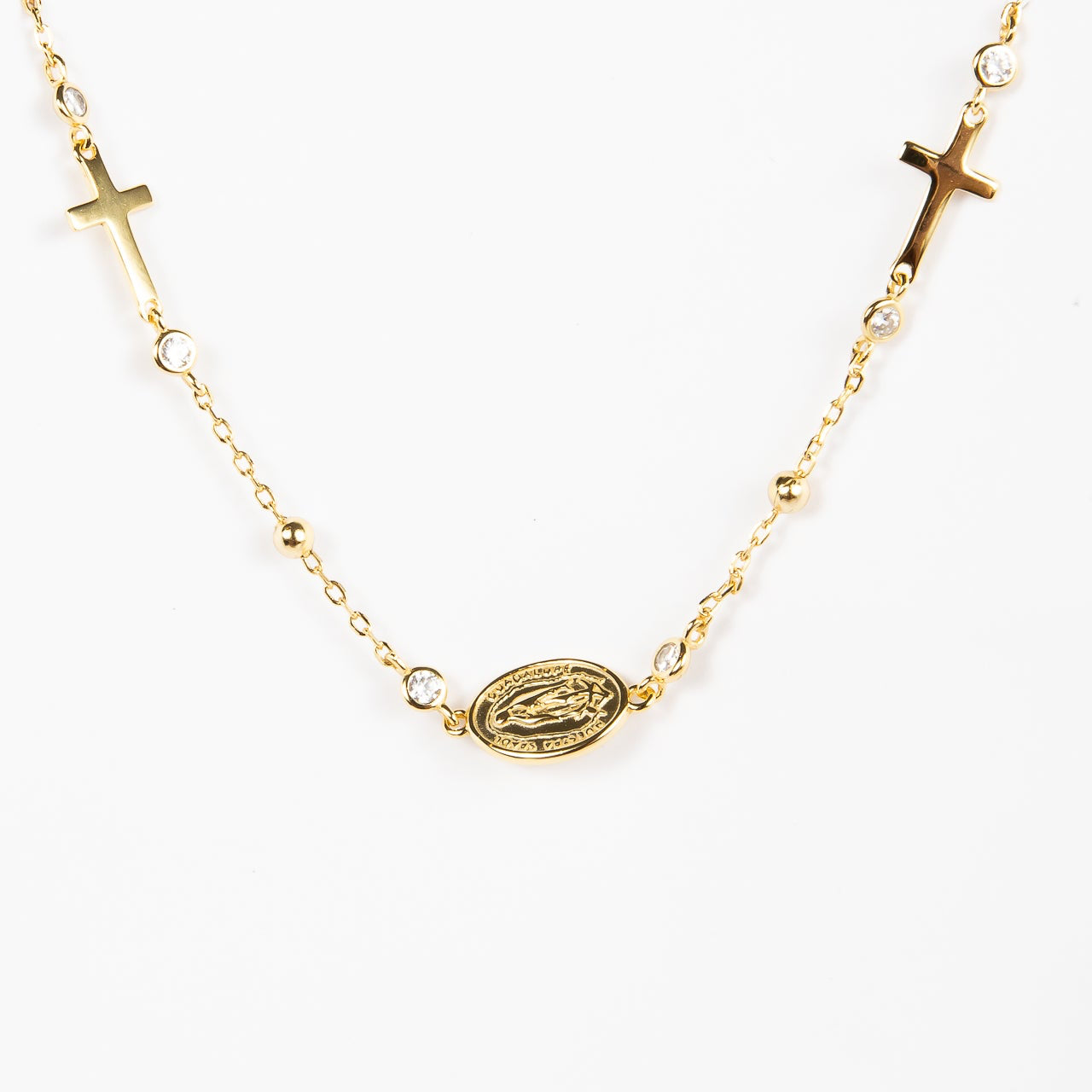 Pulsera Virgin & Double Cross Bracelet