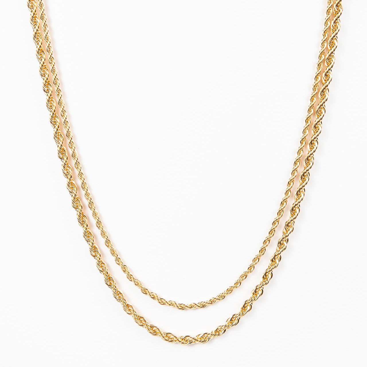 Collar Double Thin Rope Necklace