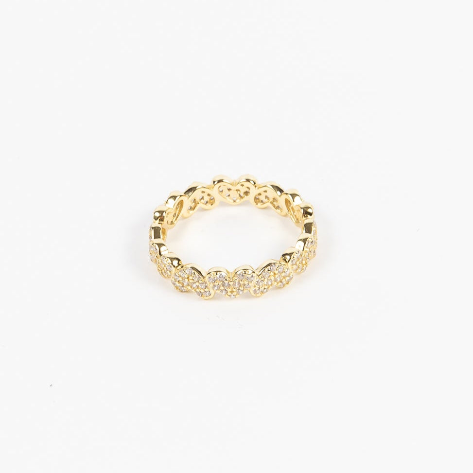 Anillo CP Hearty CZ Gold
