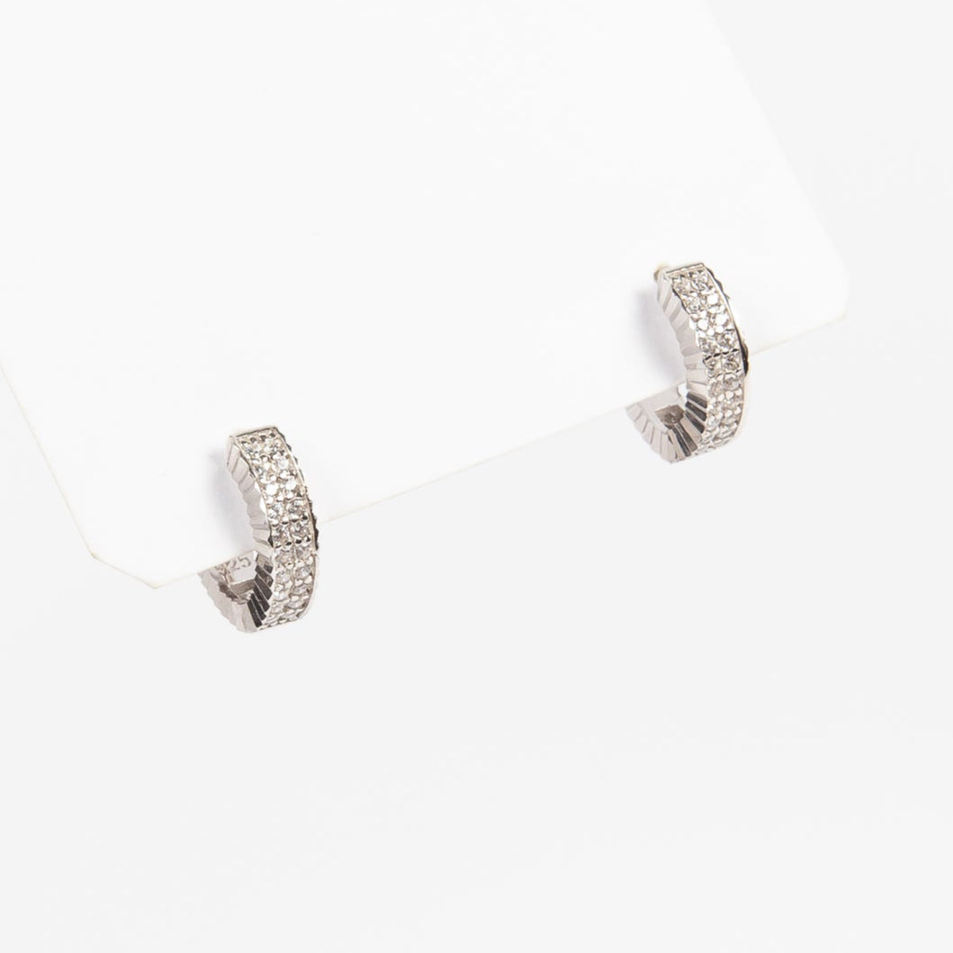 Aro Cylindrical CZ Hoop