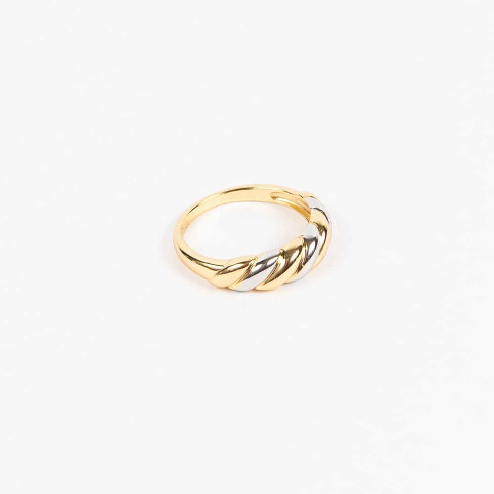 Anillo Coil Med Ring Bicolor