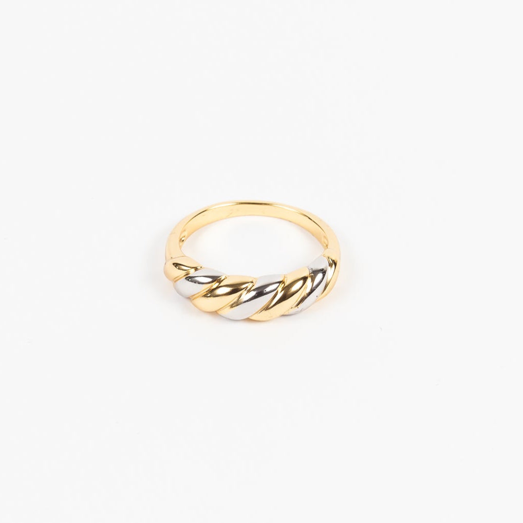 Anillo Coil Med Ring Bicolor