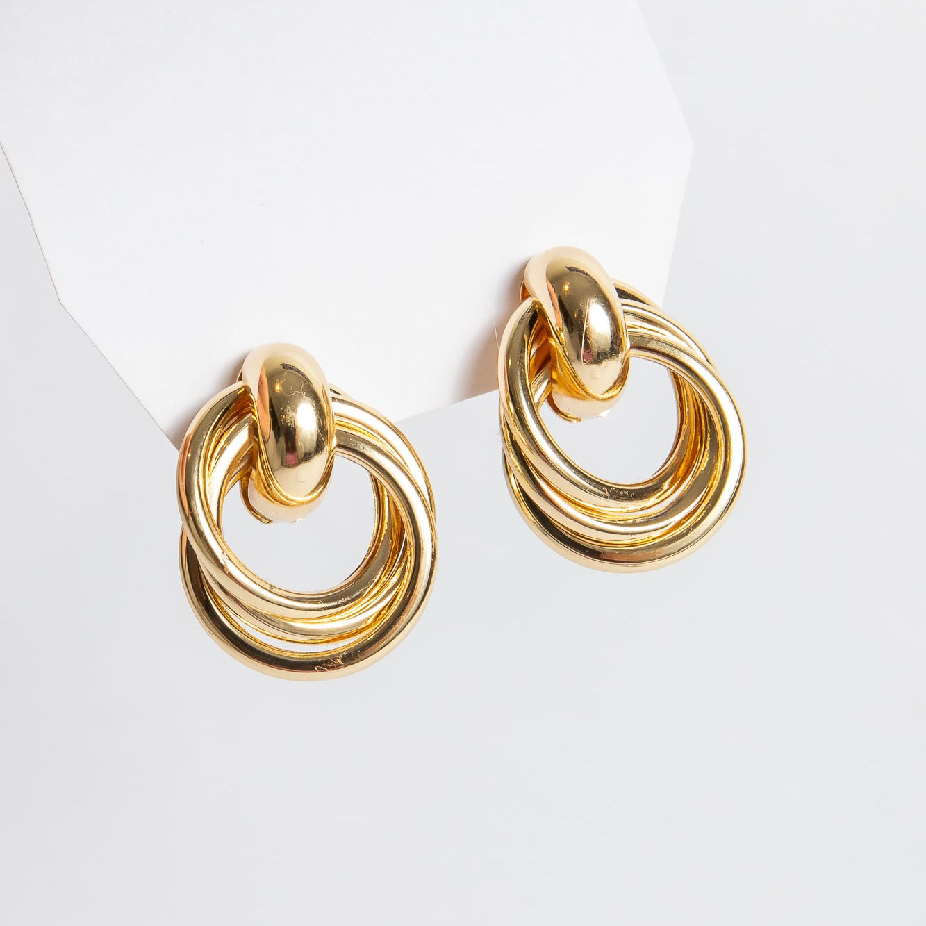 Aro Brassy Double Ropey Dangle LG