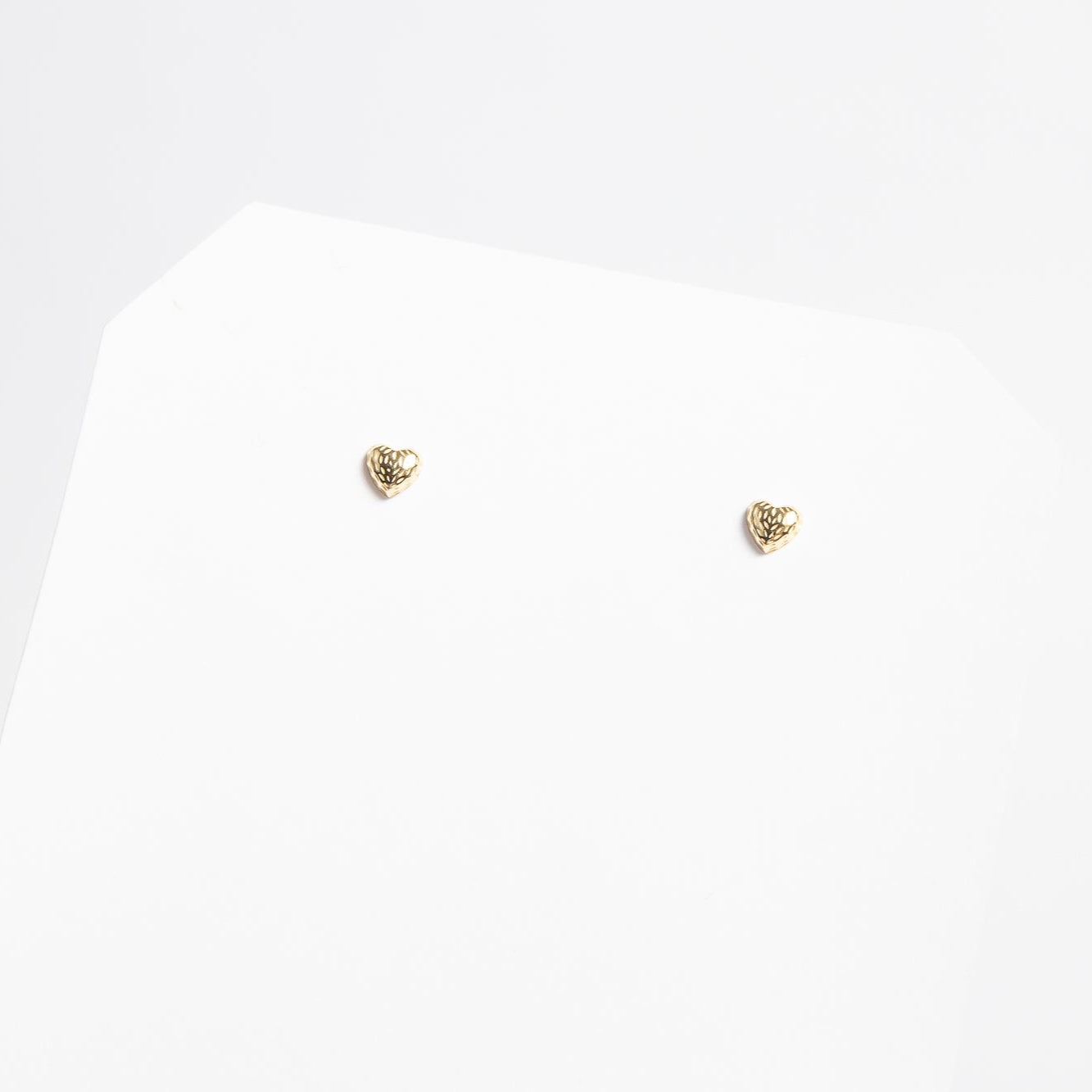 Aro Textured Heart Baby Stud