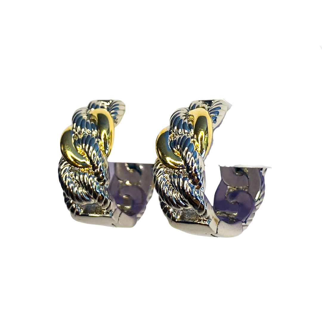 Aro Cuban Gran Chunky Bicolor Hoop