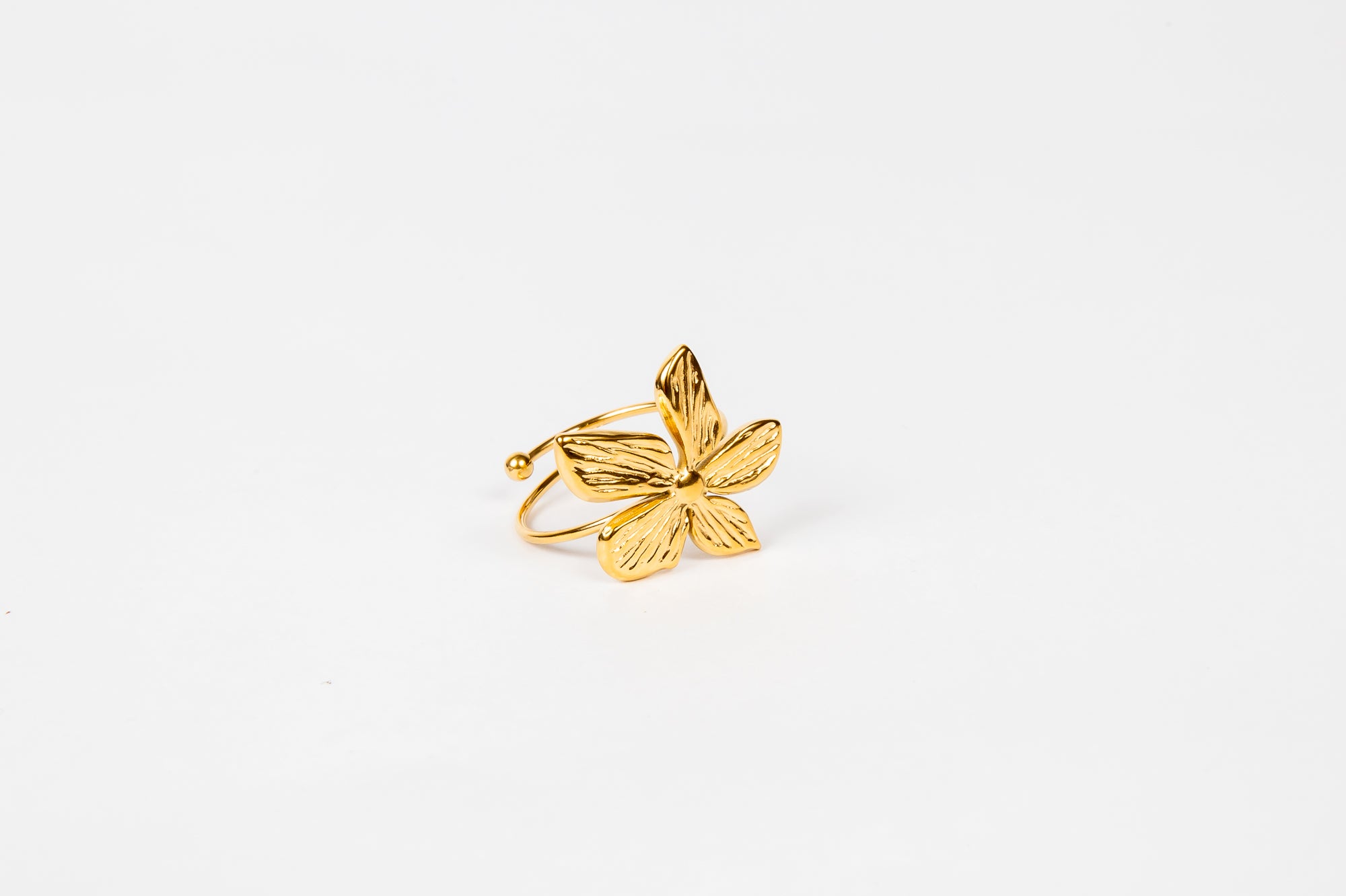 Anillo Stainey Flower Fa Ring