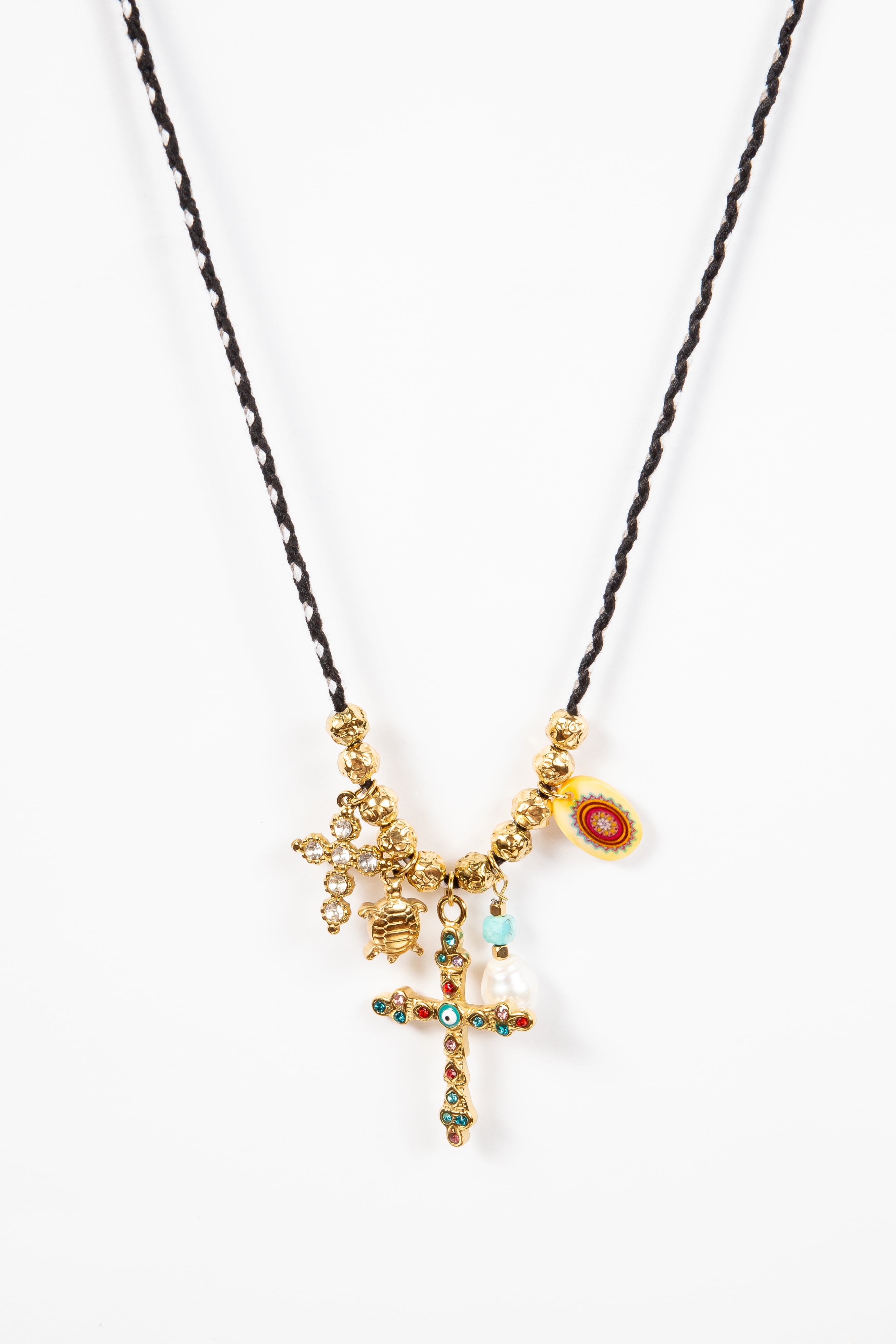 Collar Summer Gran Black Cross