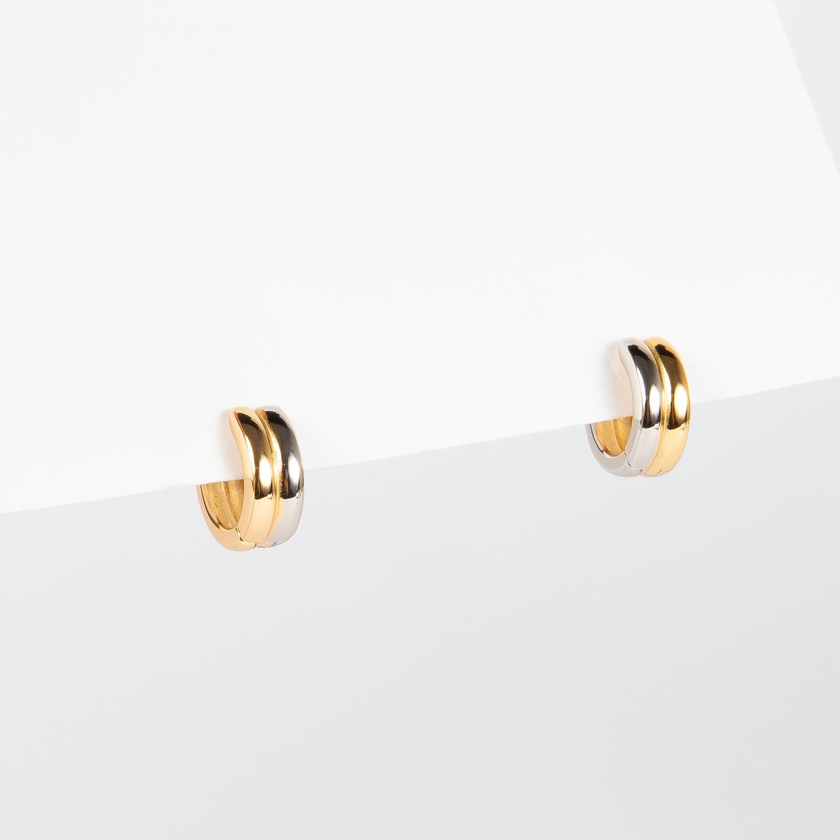 Aro Sterling Silver Bicolor Hoop