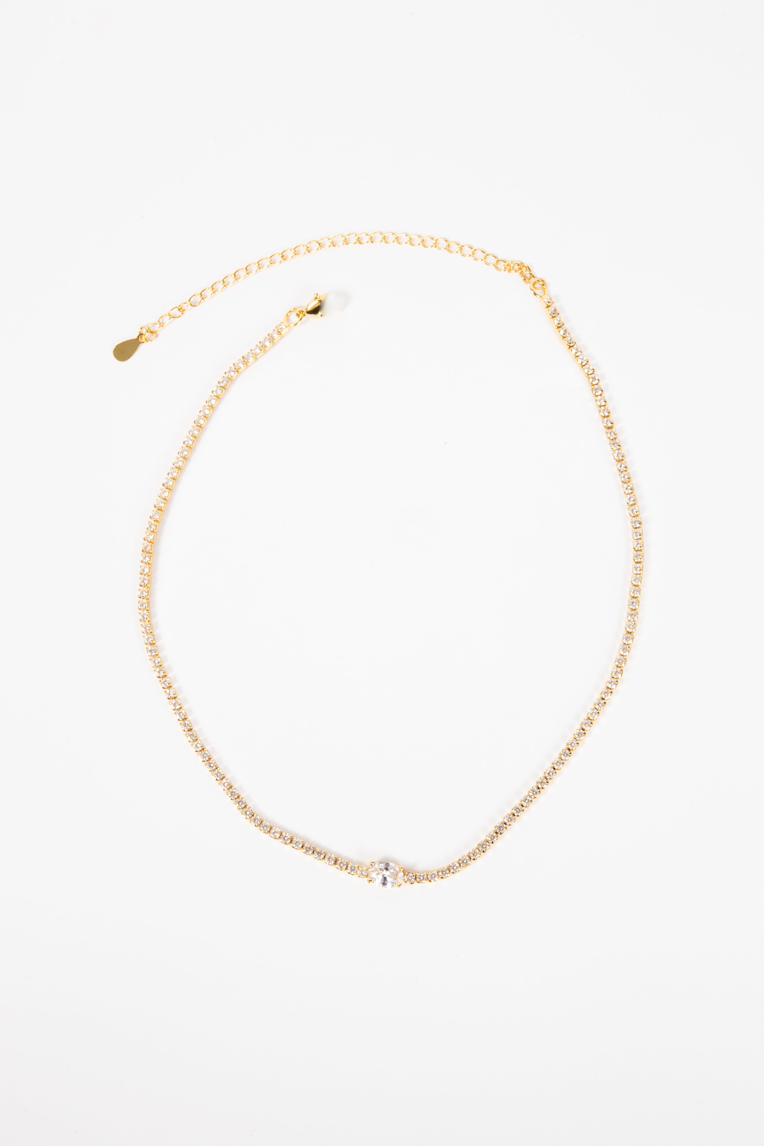 Collar Cirka Ent Small Gold Square CZ