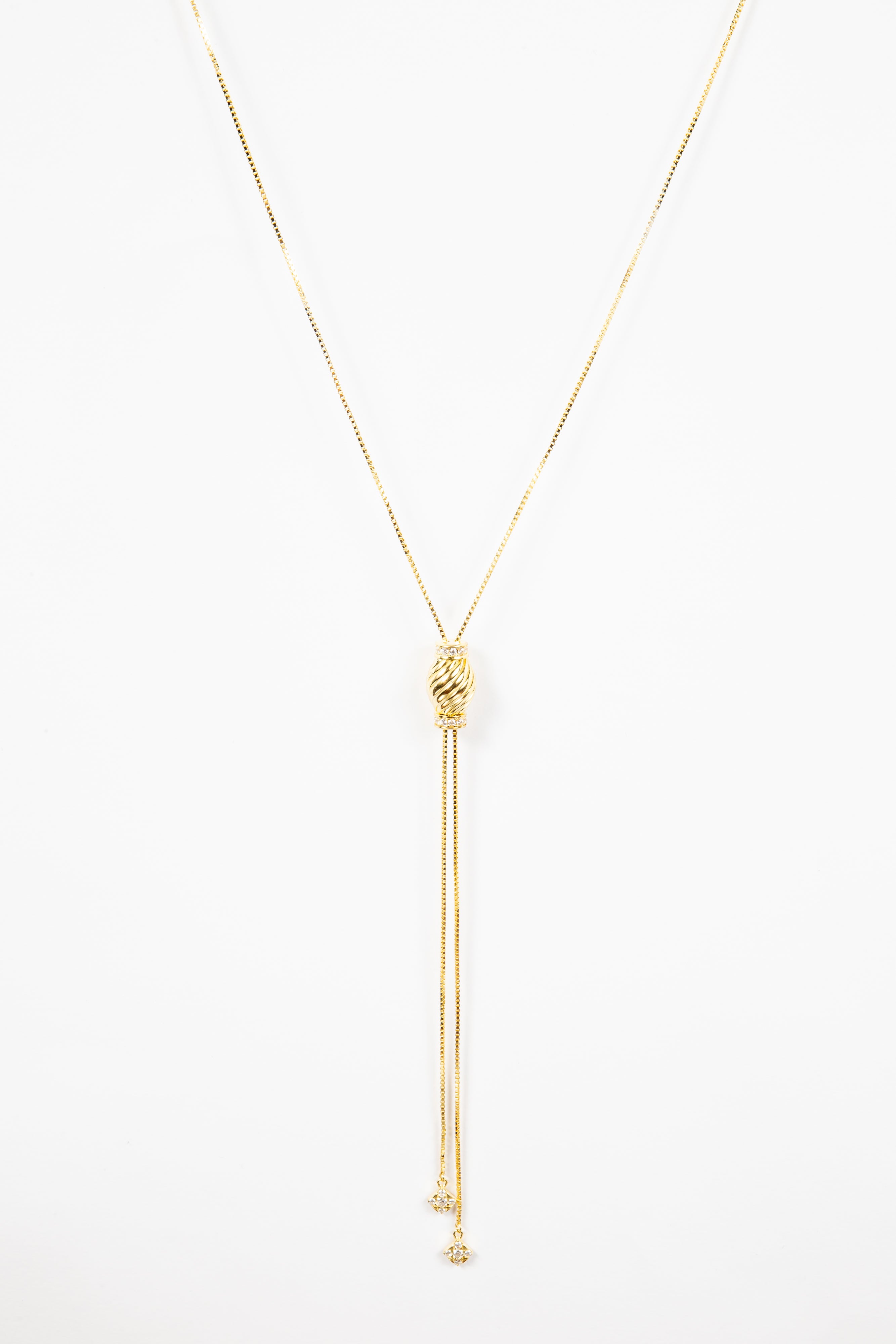 Collar Snake Chain Gran Swirl Adjustable Tie