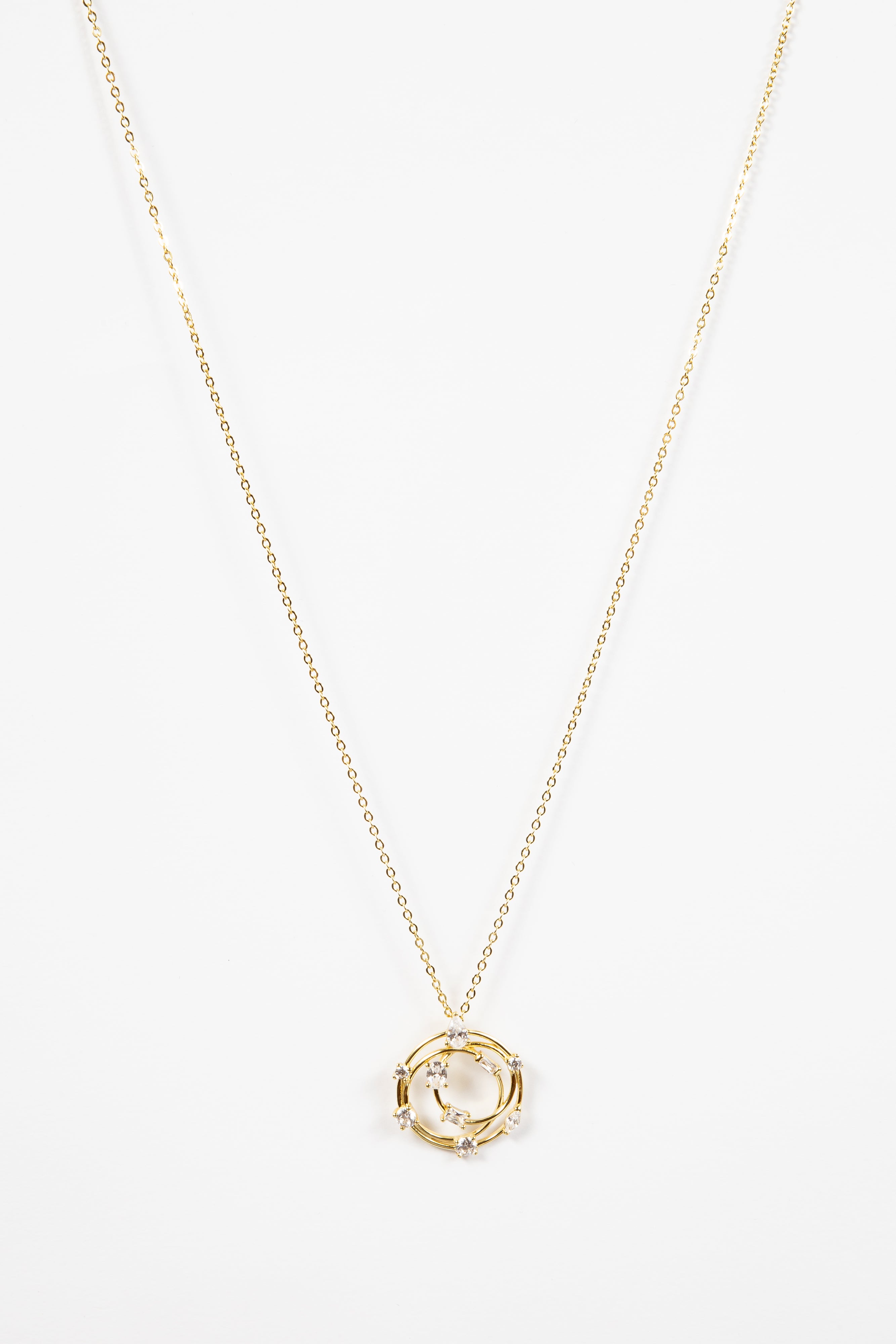 Collar Round Hollow CZ Worldy