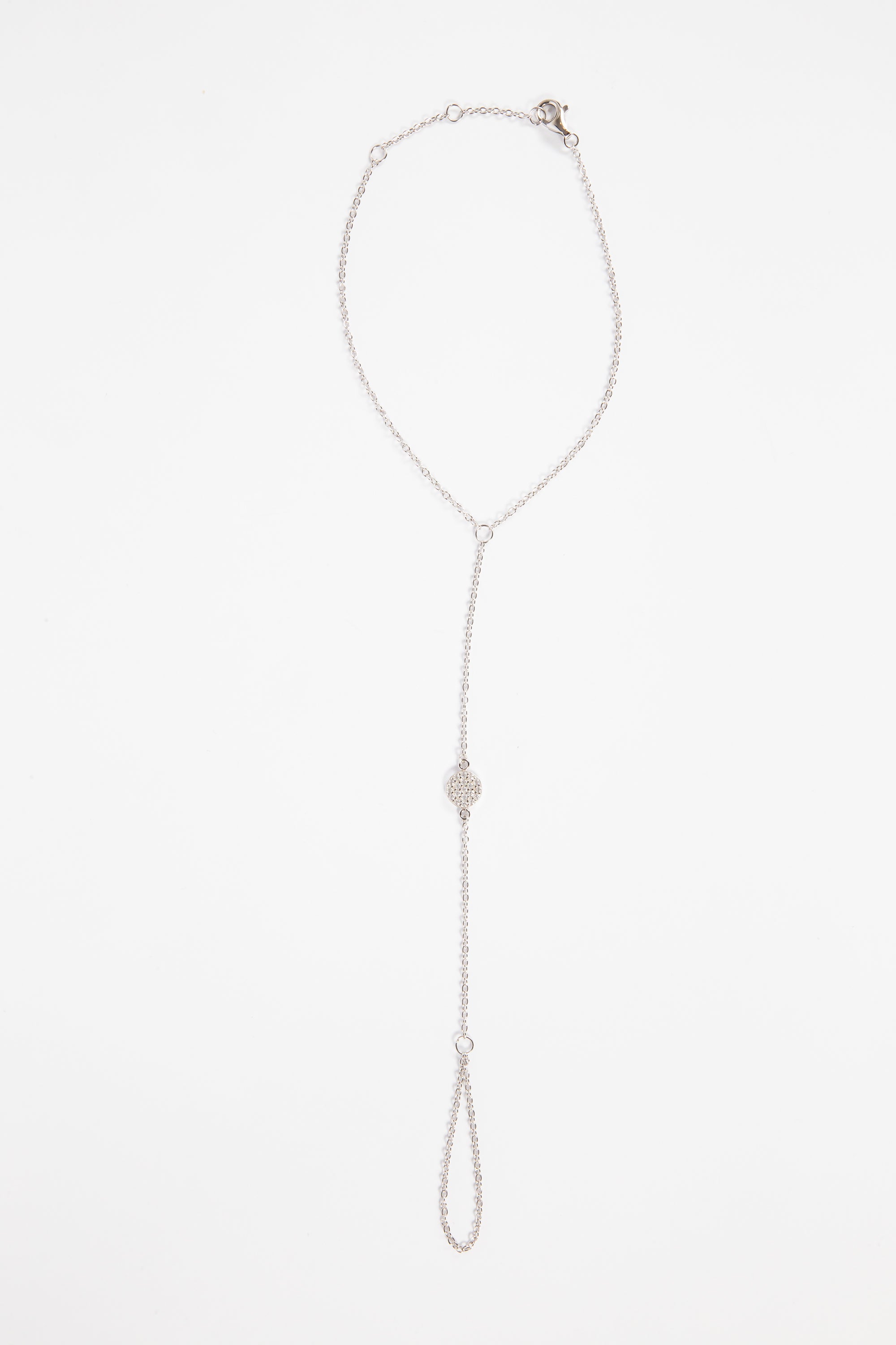 Pulsera SS Gran Pave Disc Ring Bracelet