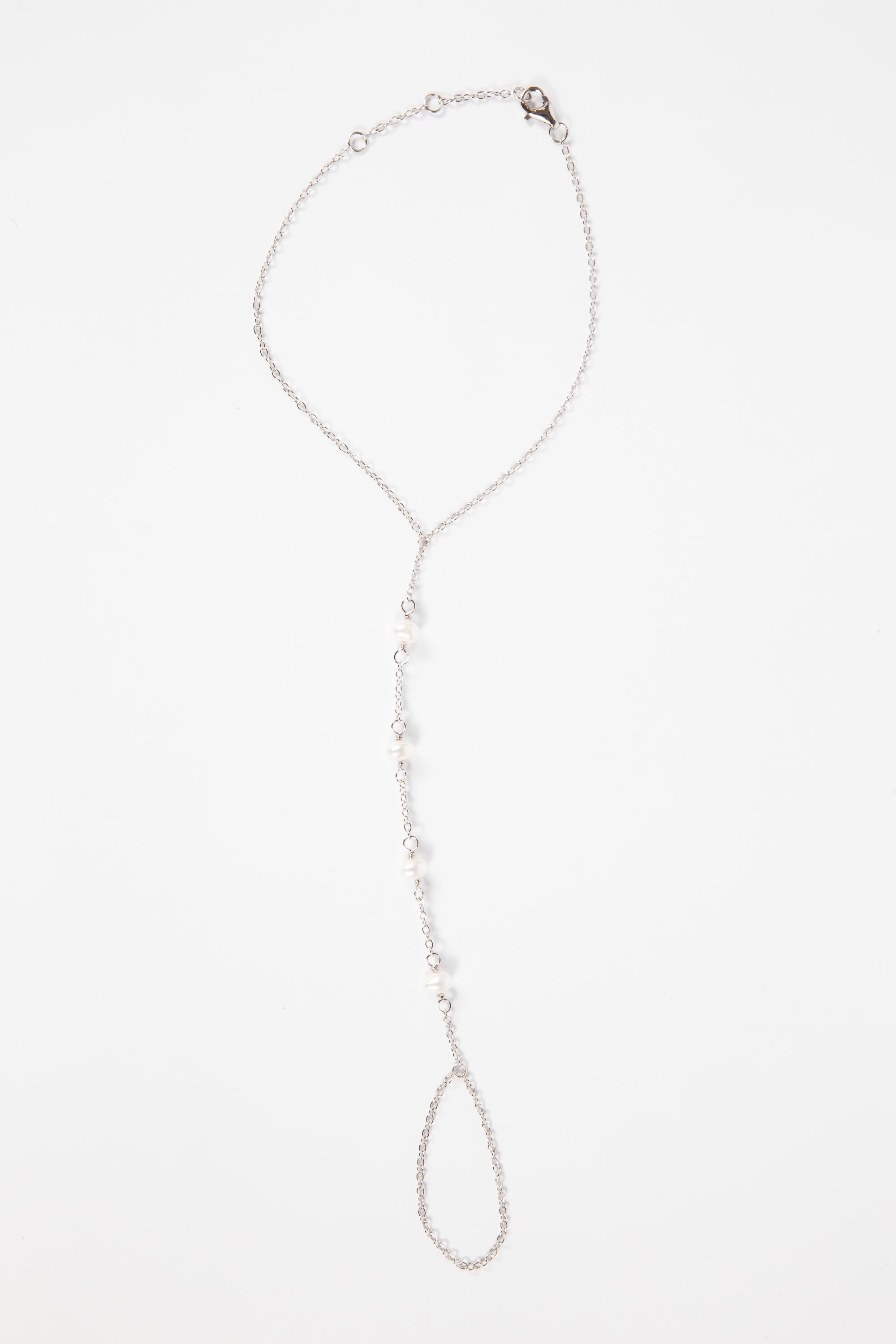 Pulsera Cuatro Pearls Ring Bracelet Silver