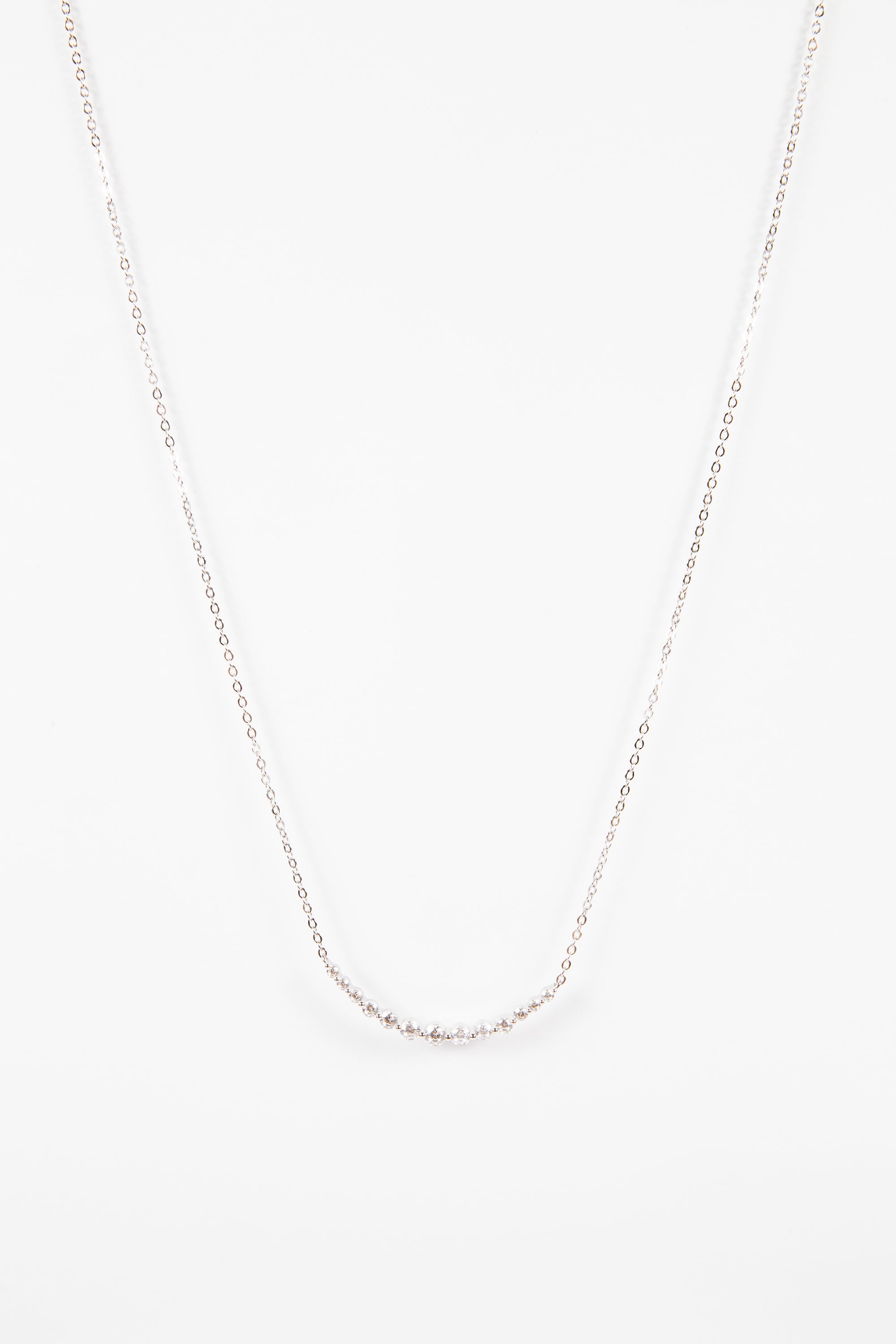 Collar Curvy CZ Bar