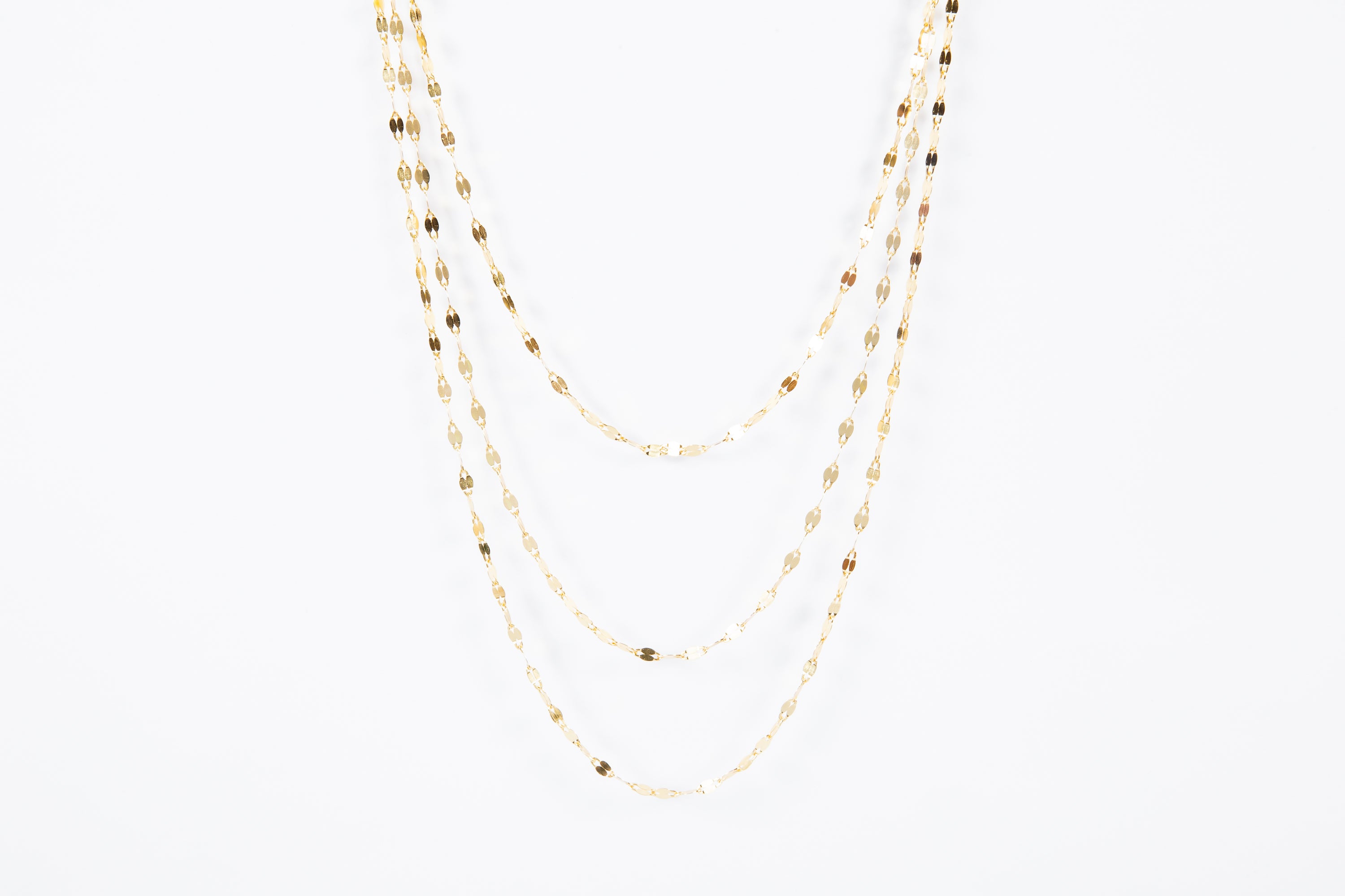 Collar Triple Chainey Mirror Choker