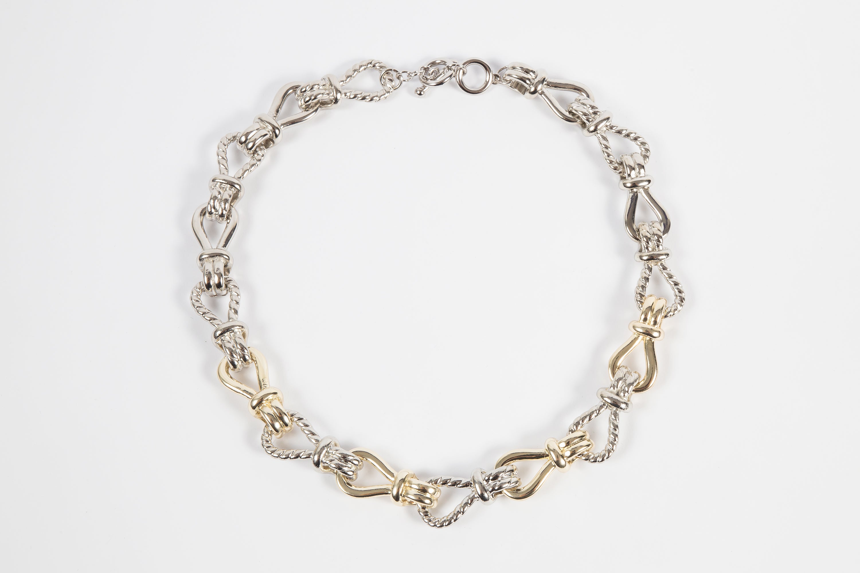 Collar Gran Rope Bicolor Toggle Necklace