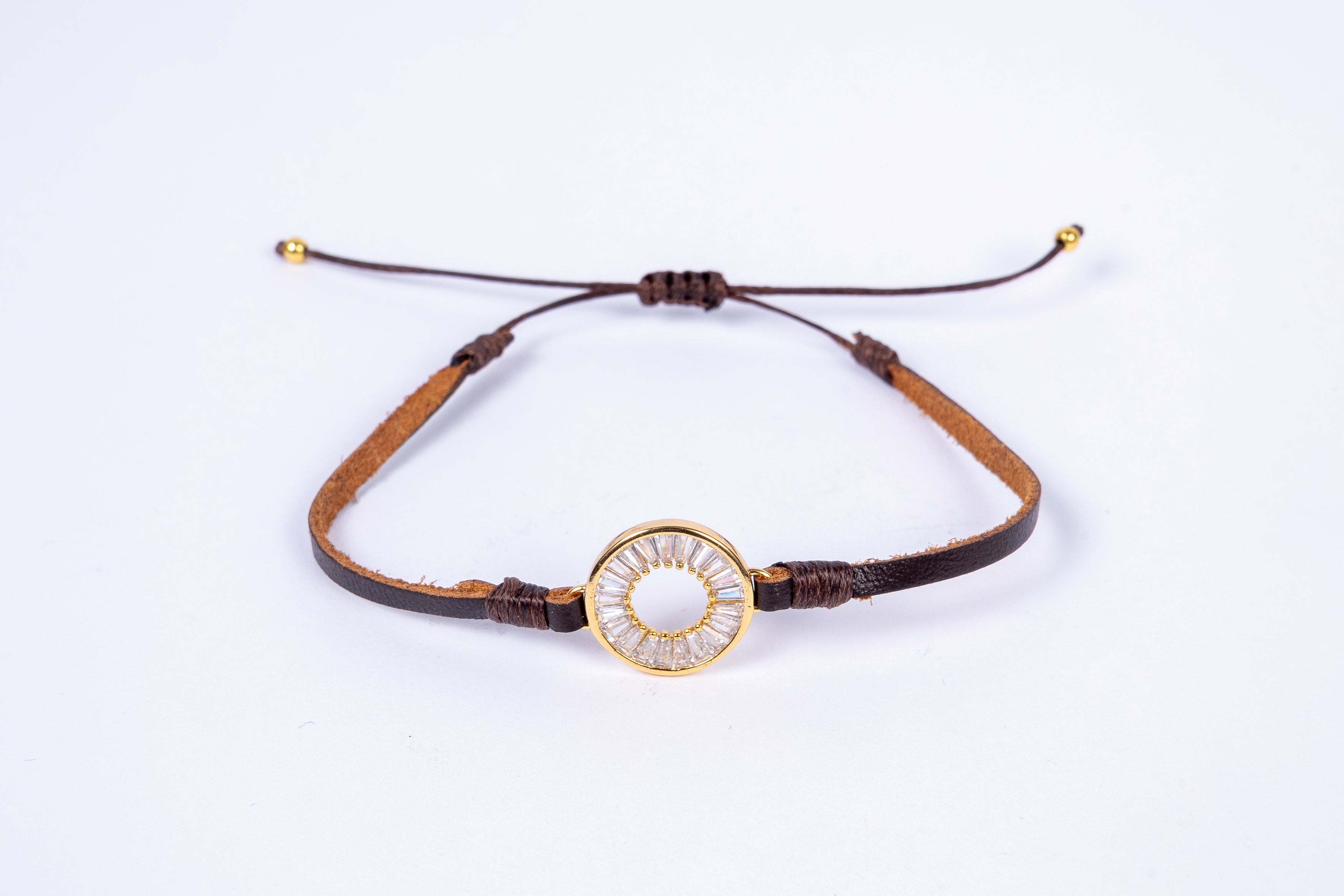 Pulsera Leather Bagui Round