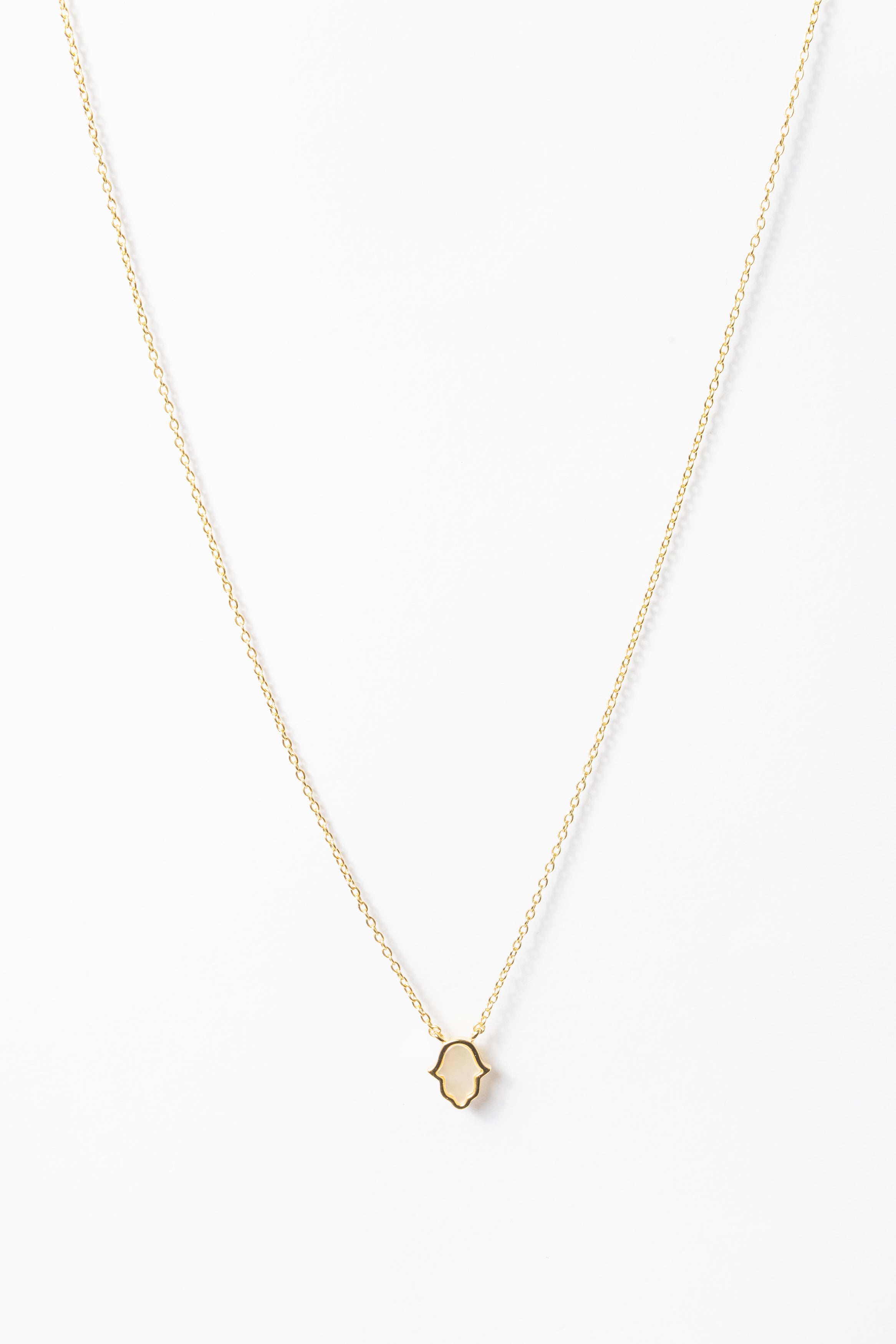 Collar SS Hamsa MOP Necklace