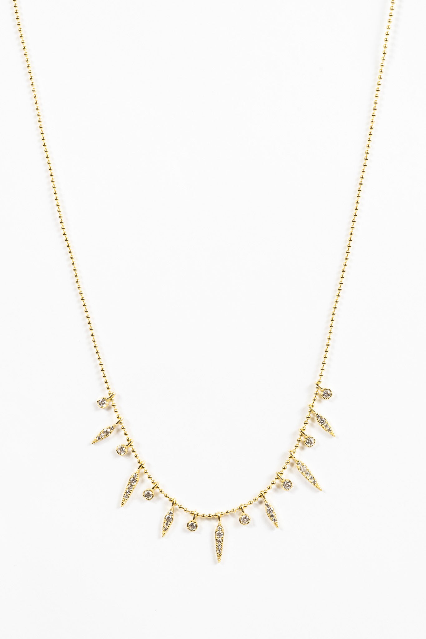Collar Spikey & CZ Bubbly Choker