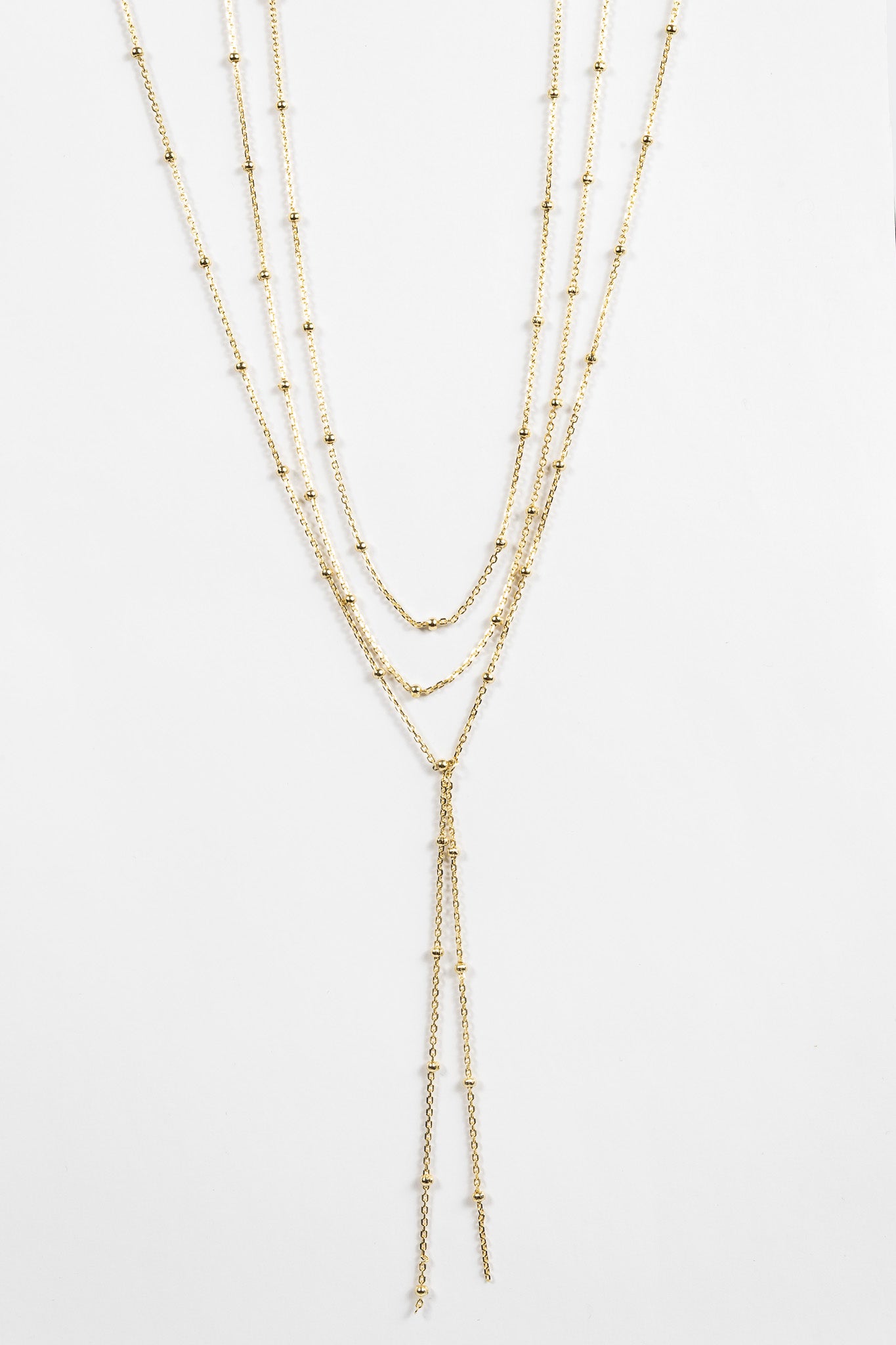 Collar Triple Bubbly & Tie Necklace