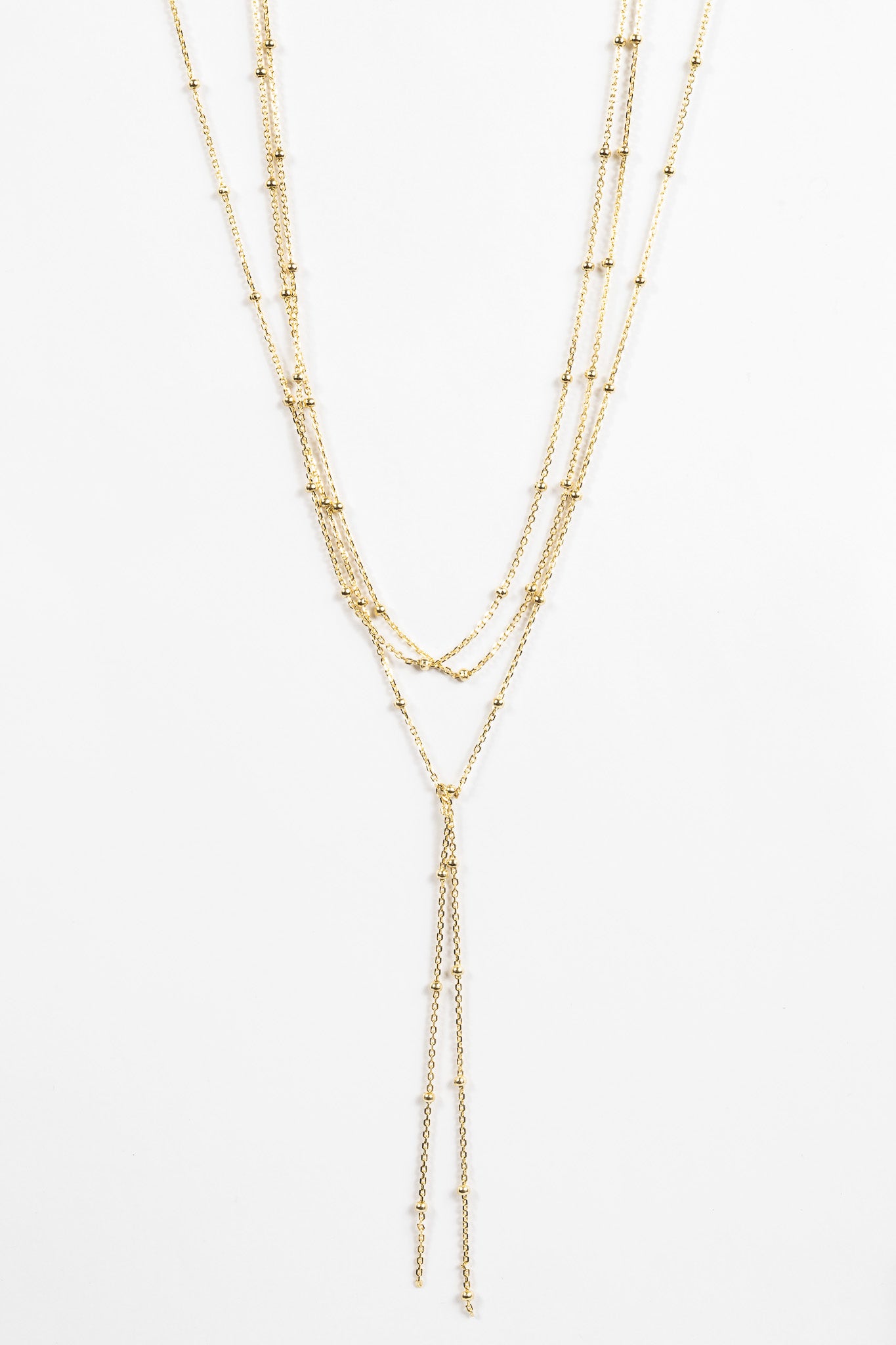 Collar Triple Bubbly & Tie Necklace