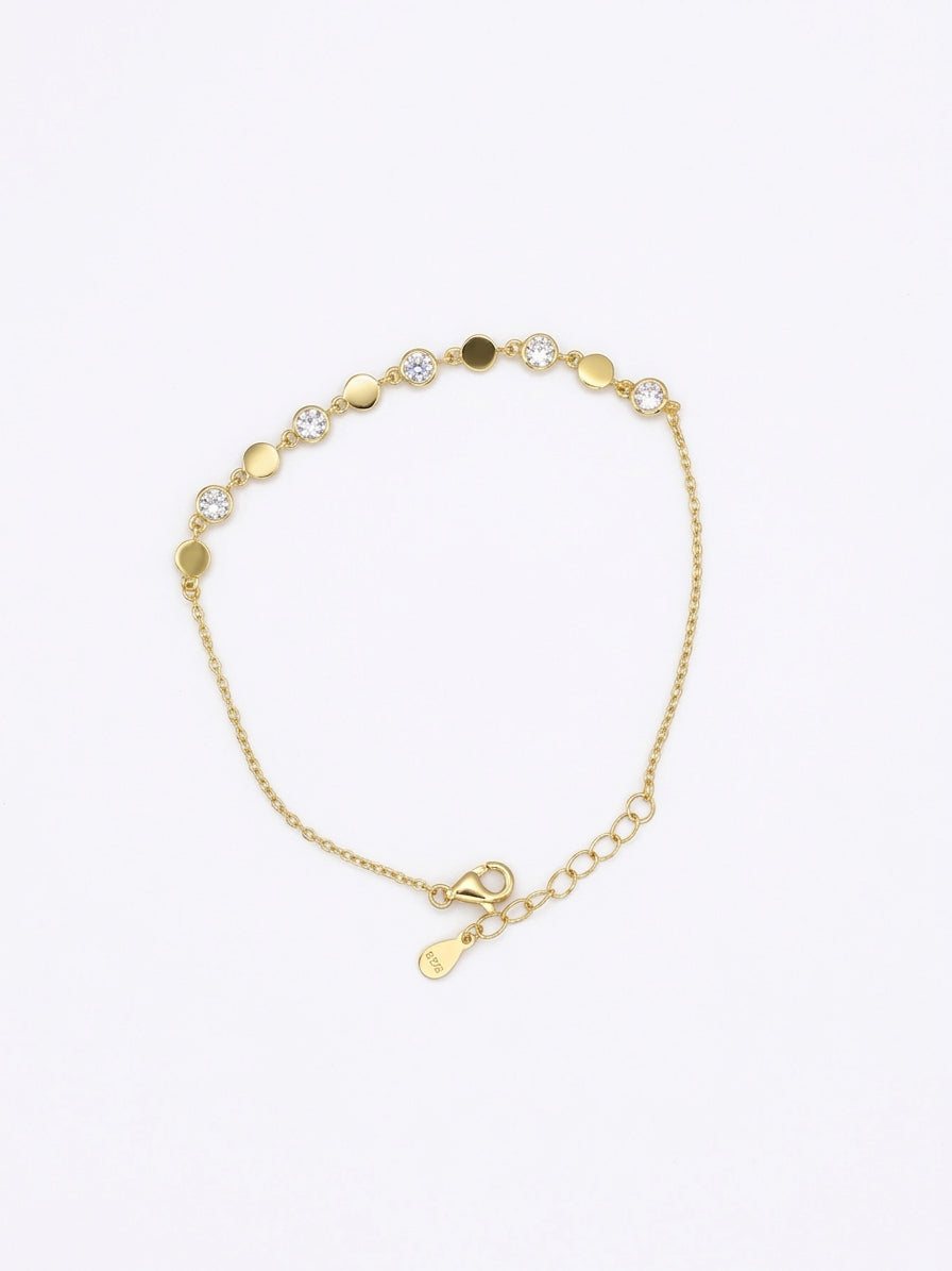 Pulsera Cz Strap & Flat Bracelet