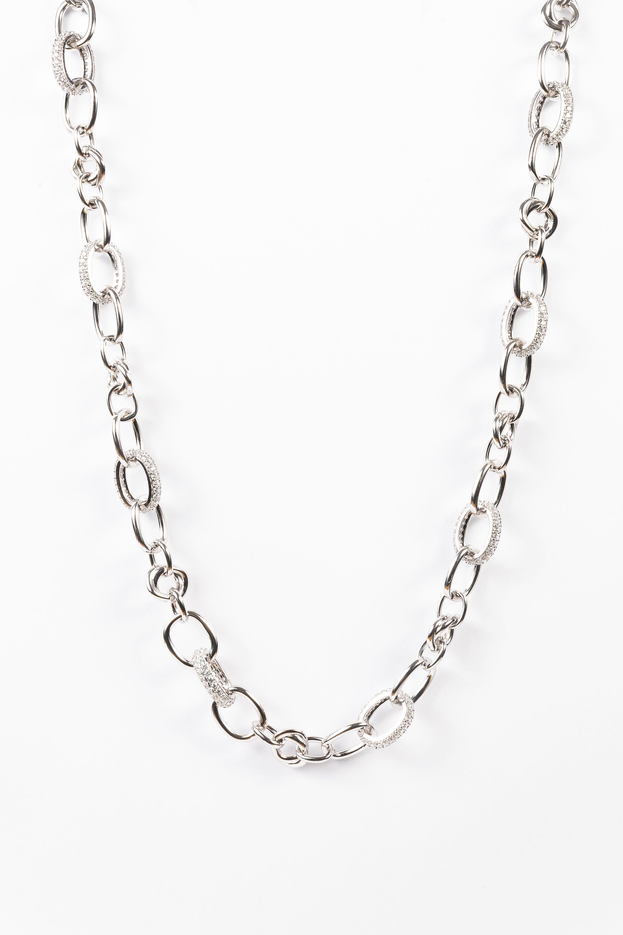 Collar Semi Short Longy Chain CZ Choker