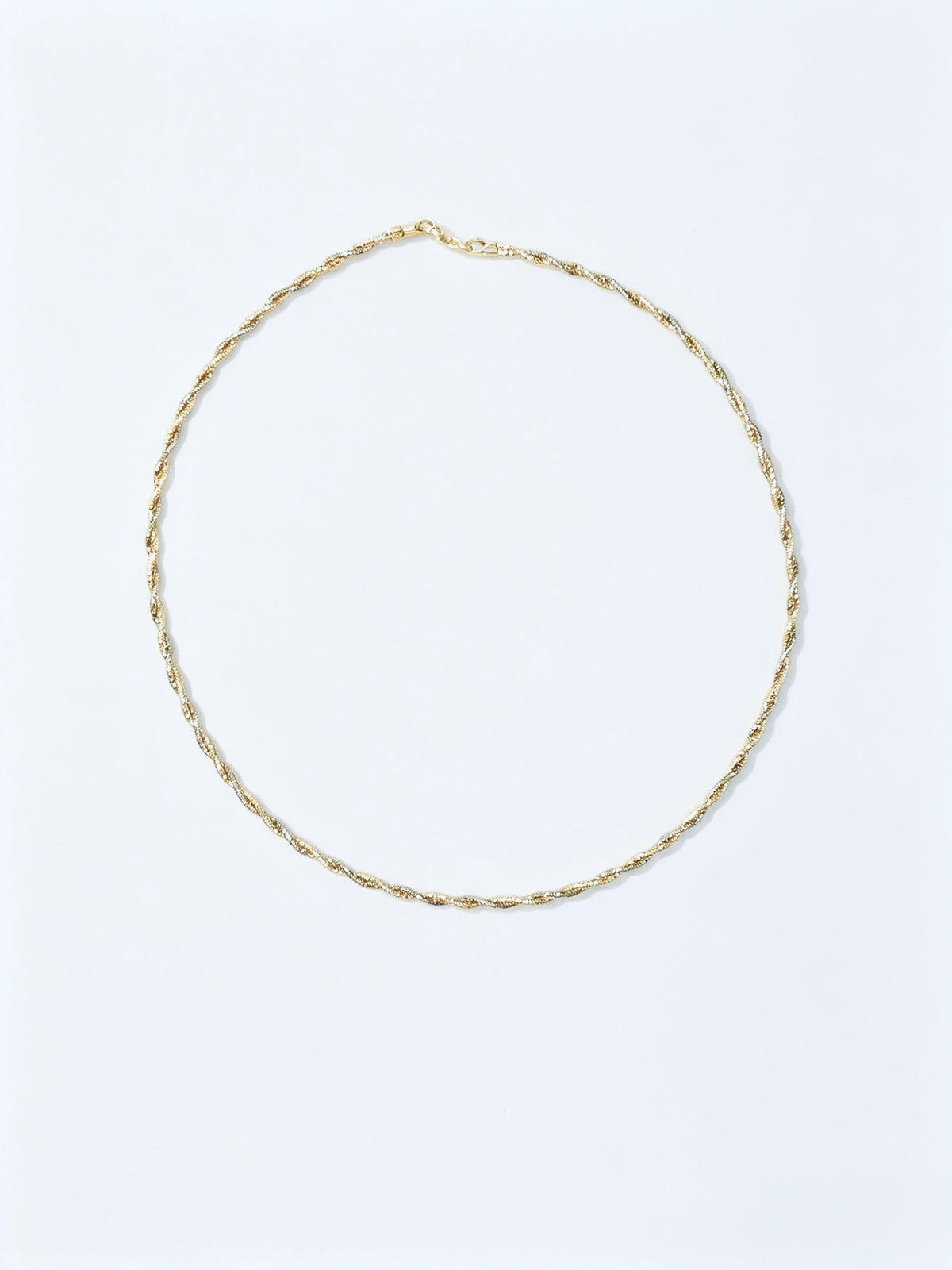Collar Sterling Silver Bicolor Trenzy Cuffer Choker