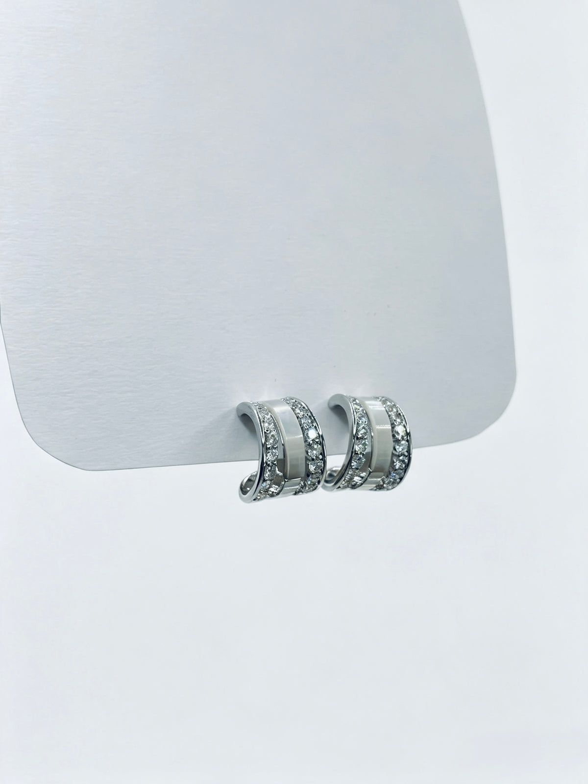 Aro Irregular Opal & CZ Hoop