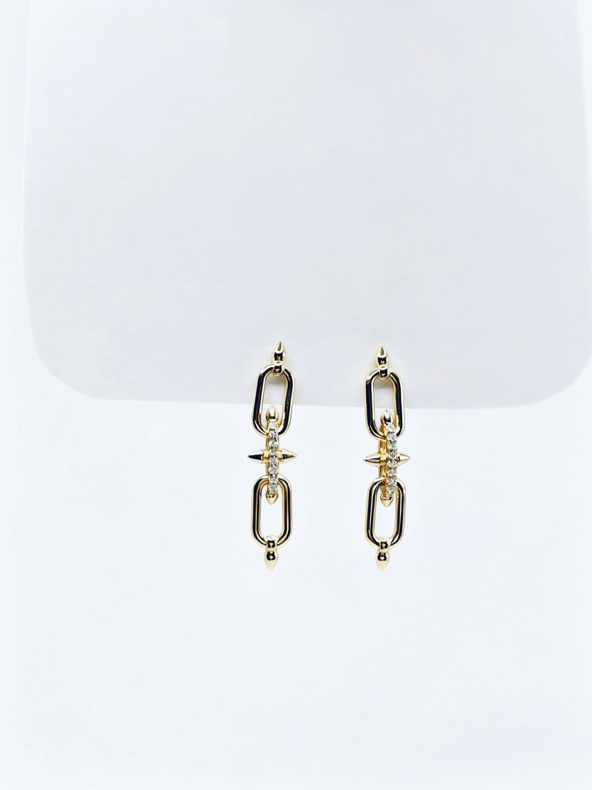 Aro Double Spike CZ Stud