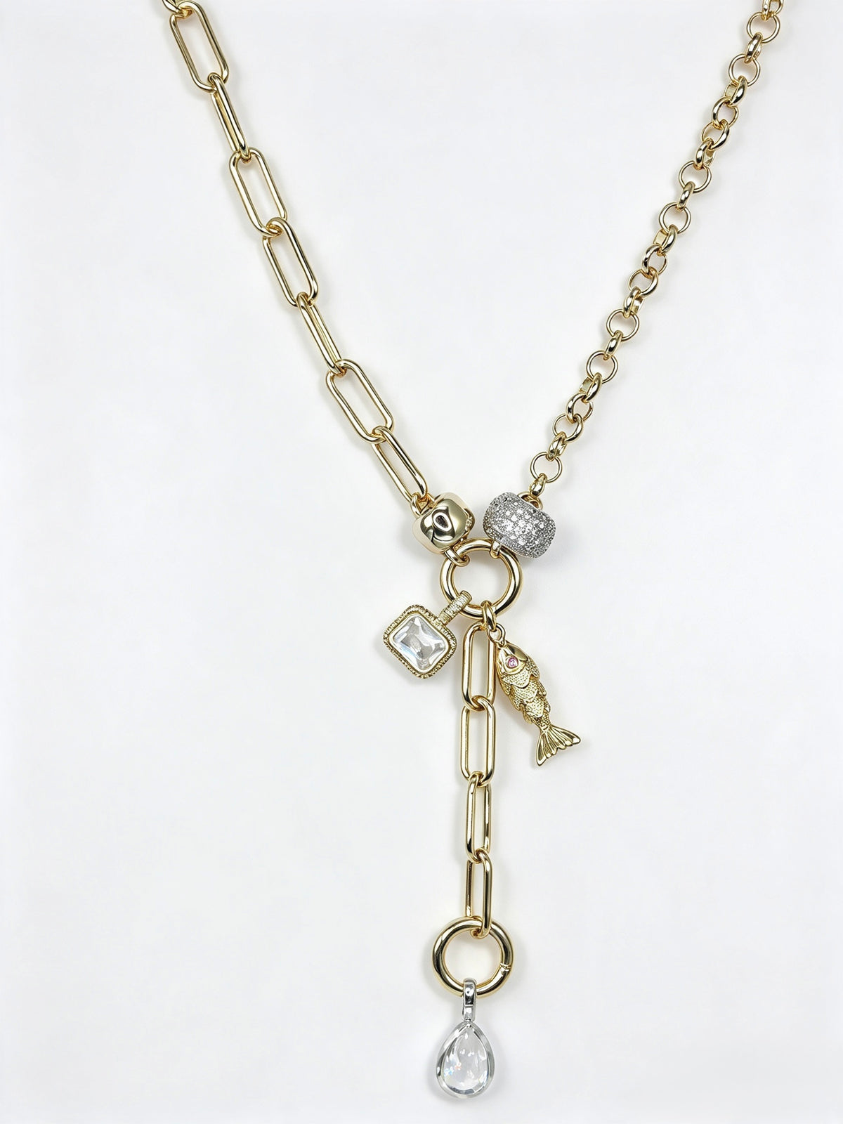 Collar Summer Golden Ocean Charms