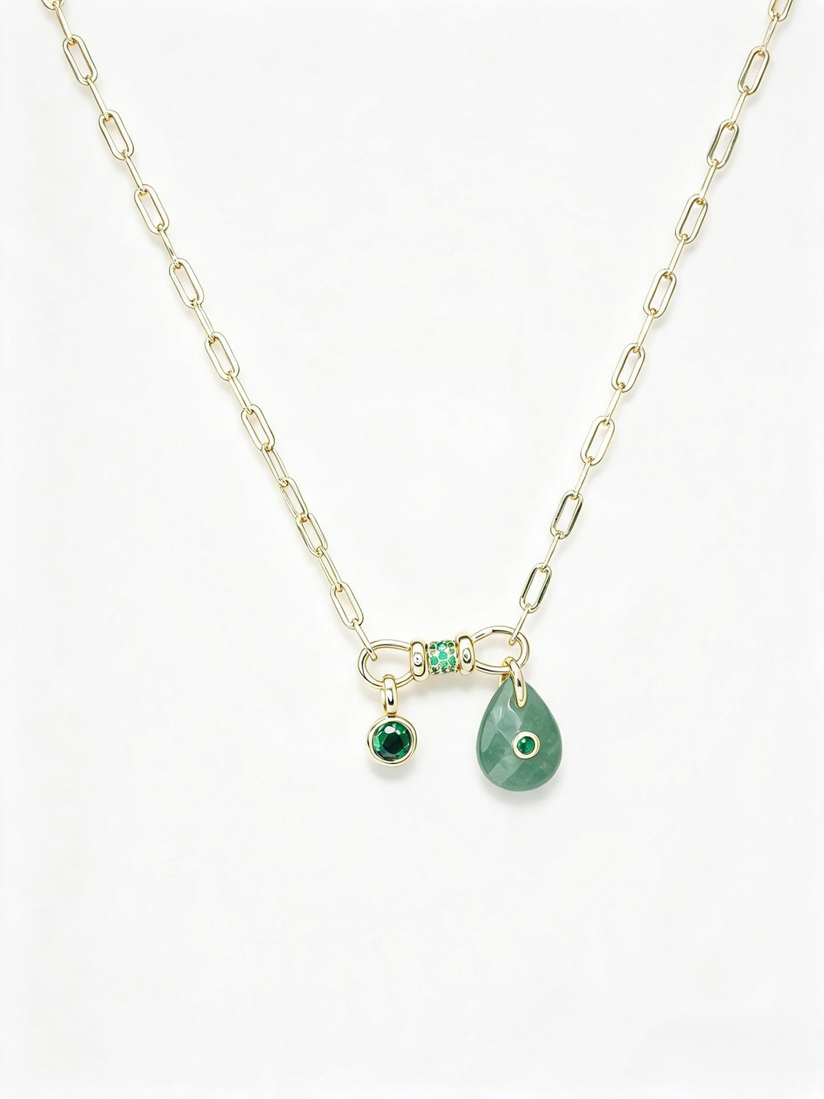 Collar Paperclip Pop Green Lungo