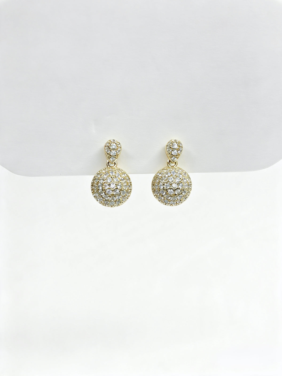 Aro Double Baby Round CZ Gold