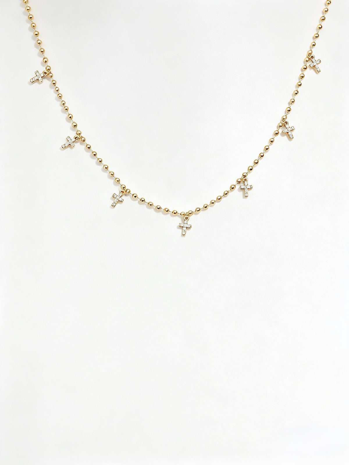 Collar Brass Bubbly & Crosses