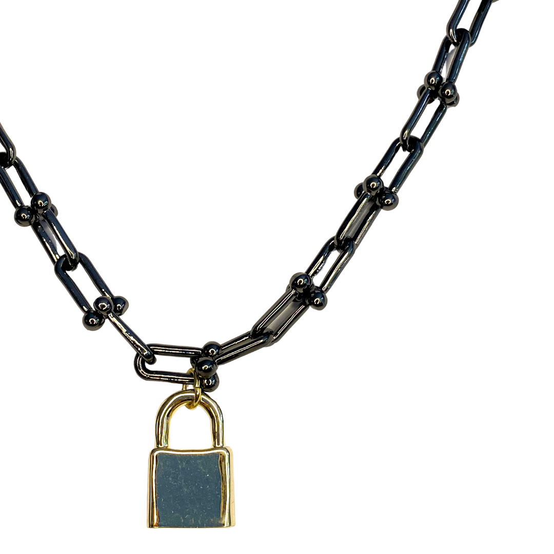 Collar Yumba Locket Black