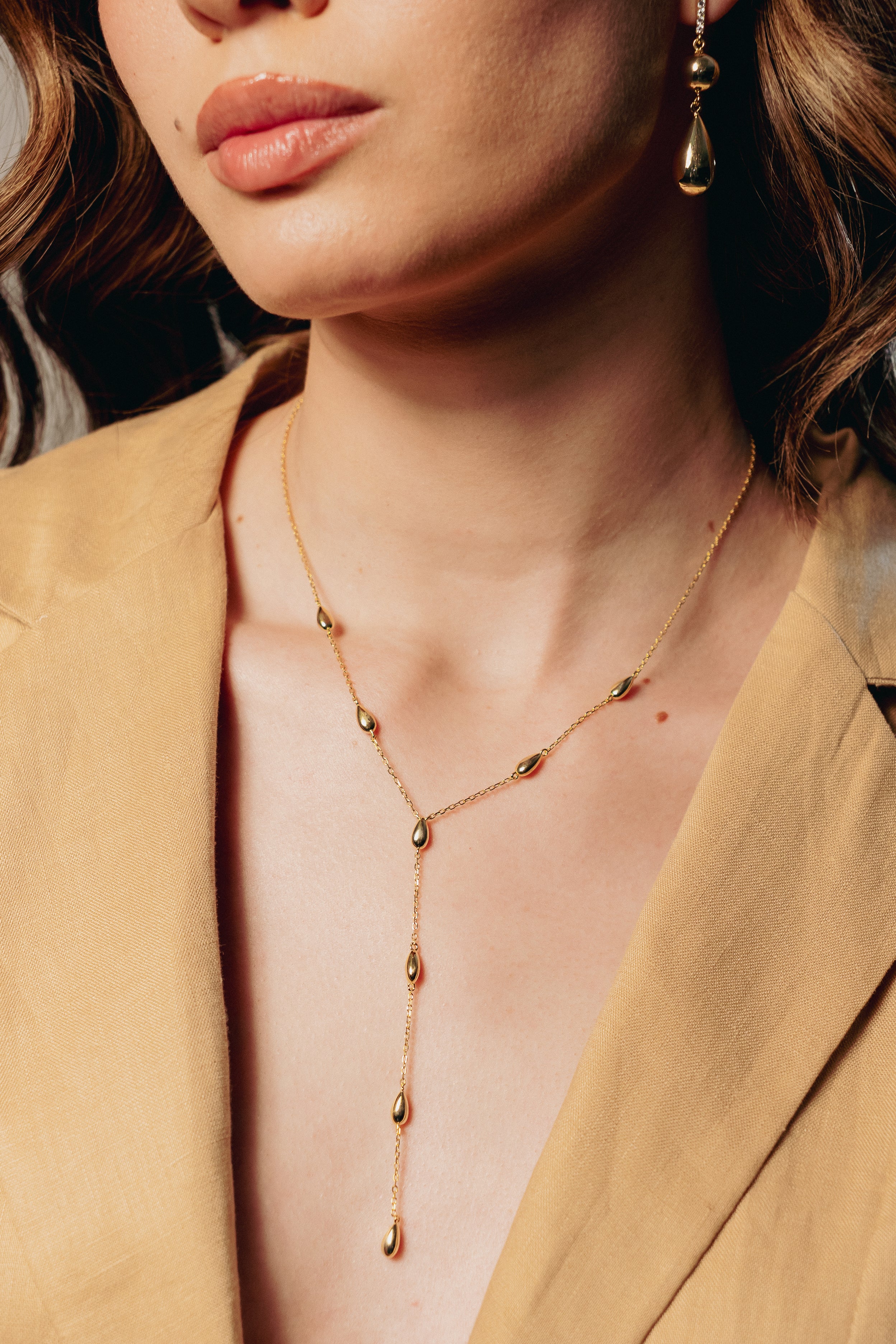 Collar Baby Oval Nuggets Y Choker