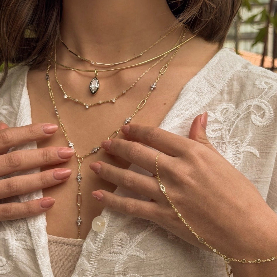 Collar Omega Round Gold