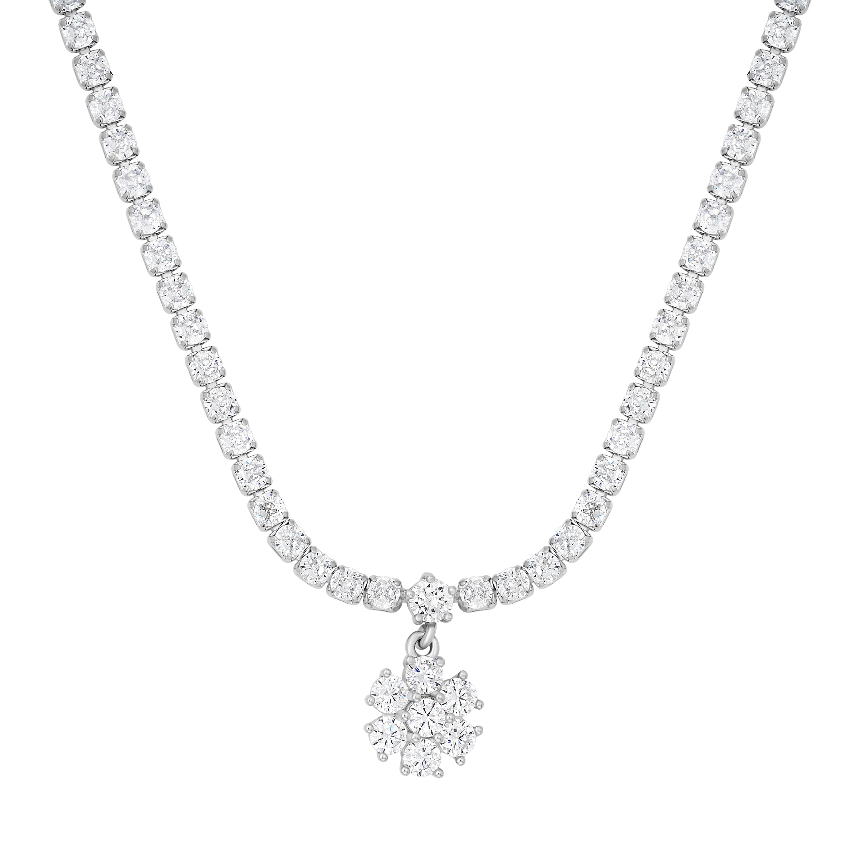 Collar Cirka 3mm Flower CZ Shine Necklace
