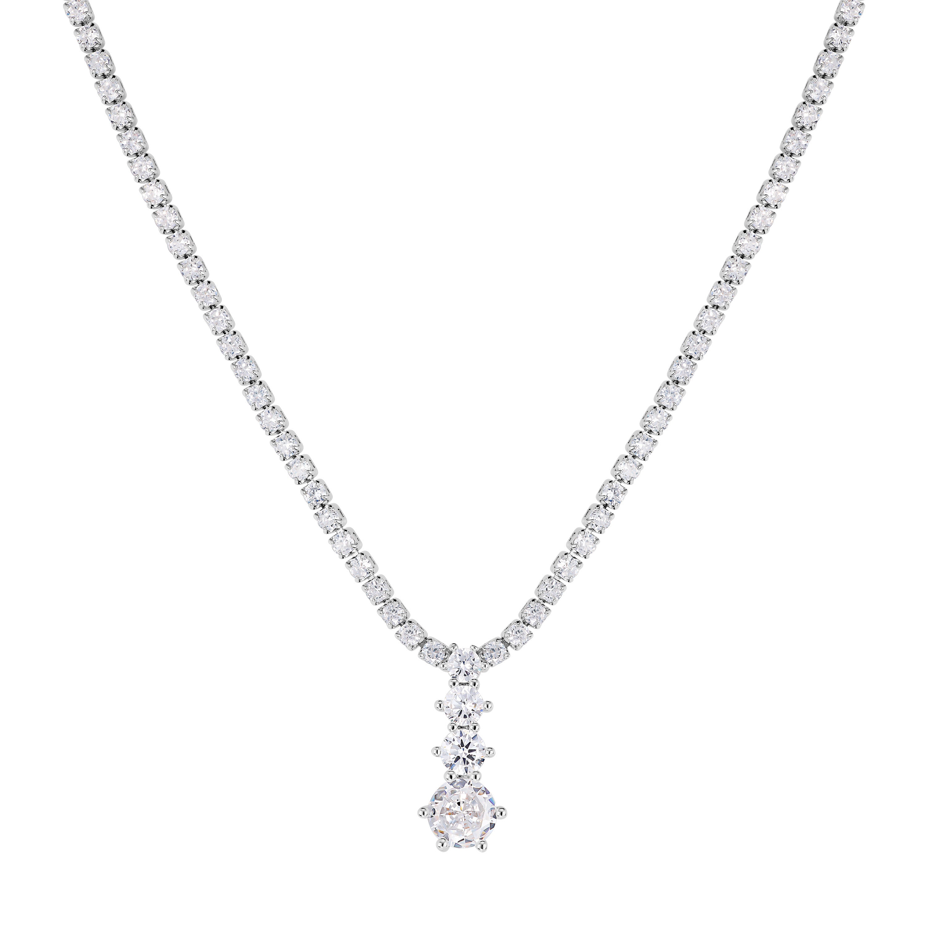 Collar Cirka 2mm 3CZ Shine Necklace